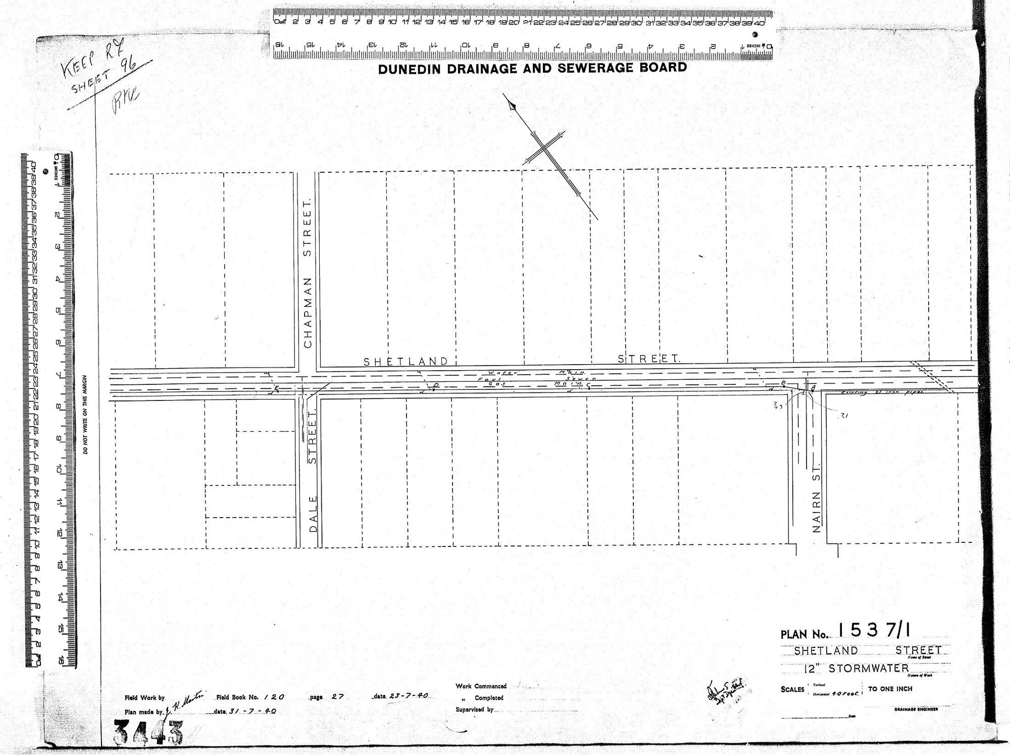 SHETLAND STREET &ndash; 12'' STORMWATER