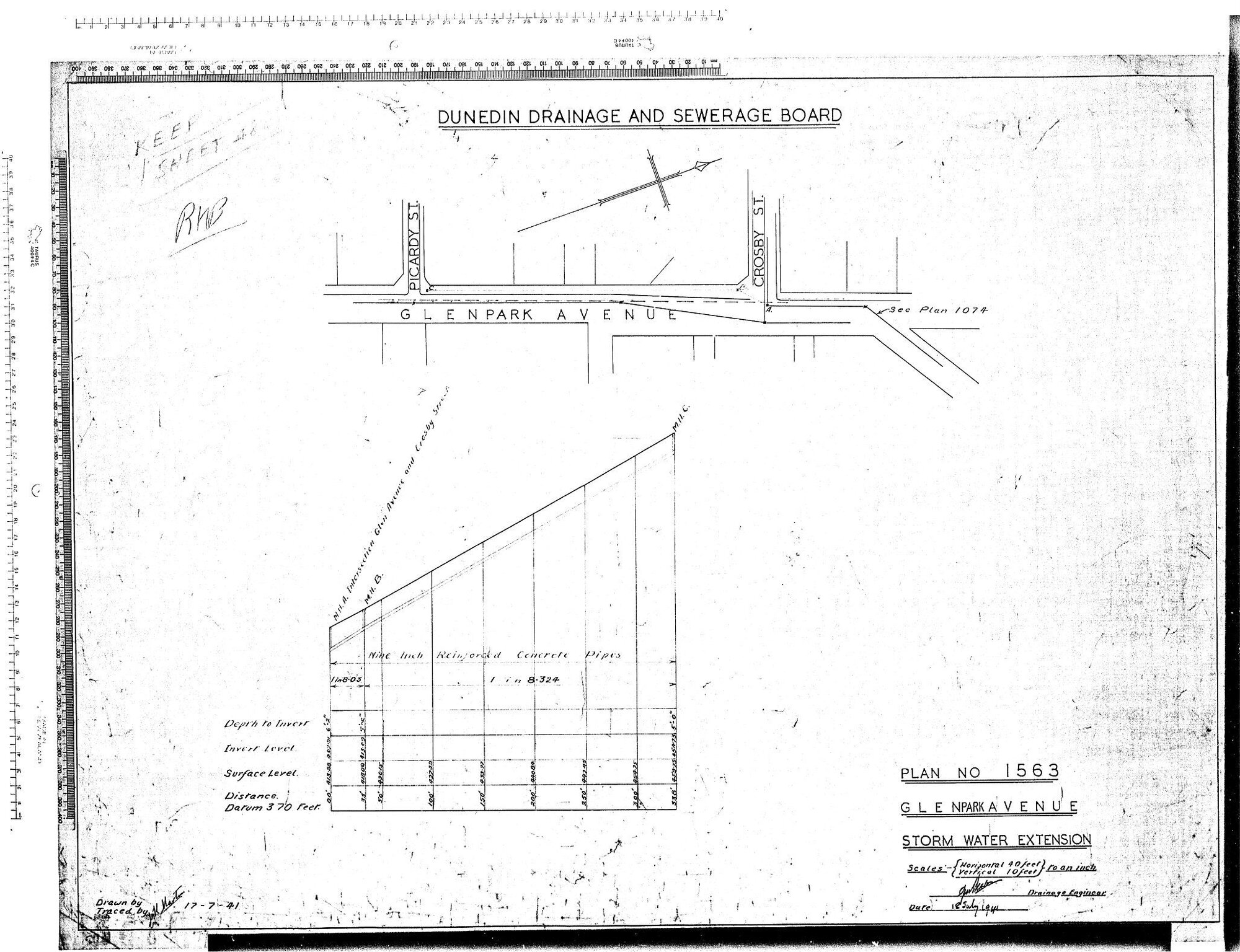GLEN PARK AVENUE &ndash; STORM WATER EXTENSION