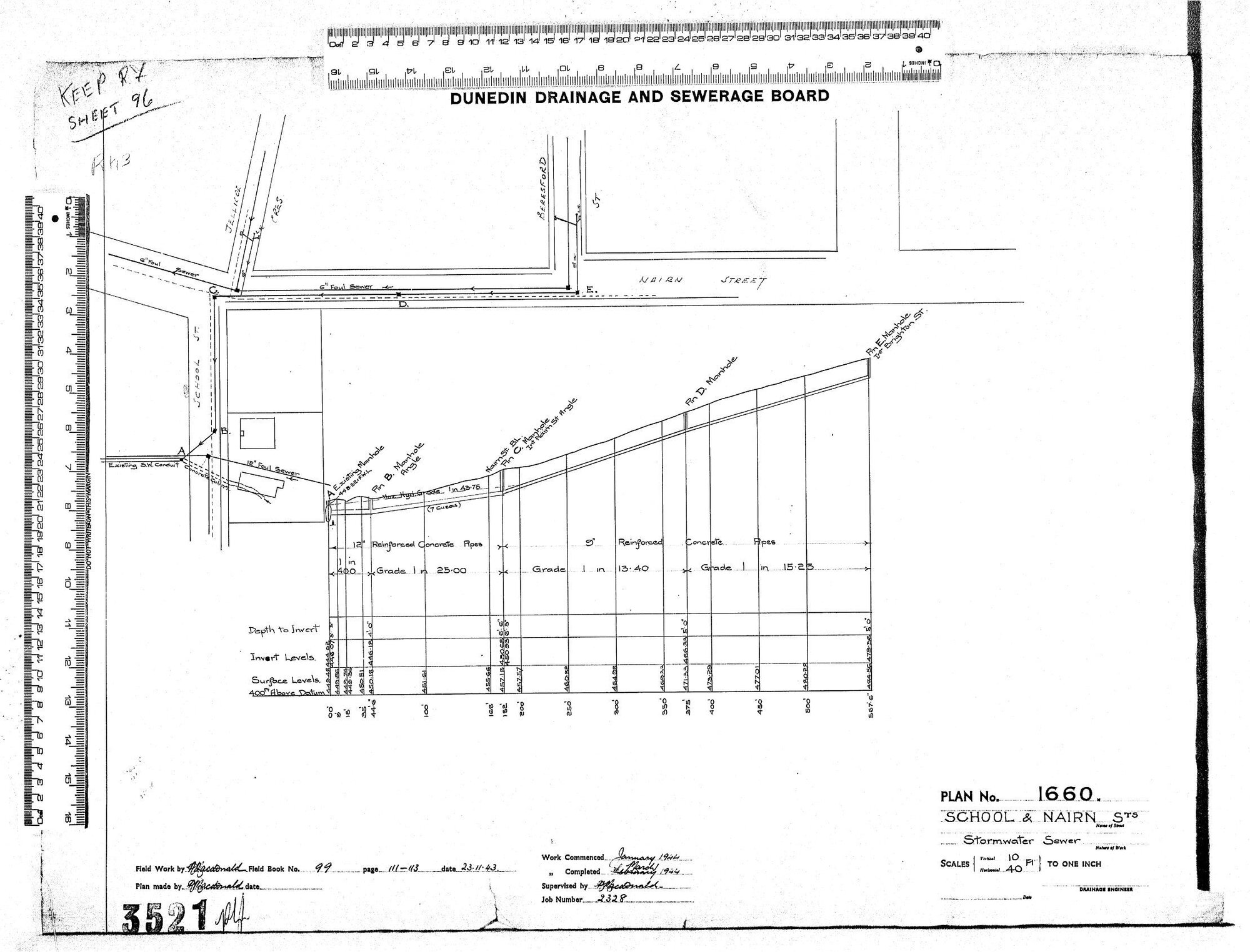 SCHOOL &amp; NAIRN STS &ndash; STORMWATER SEWER