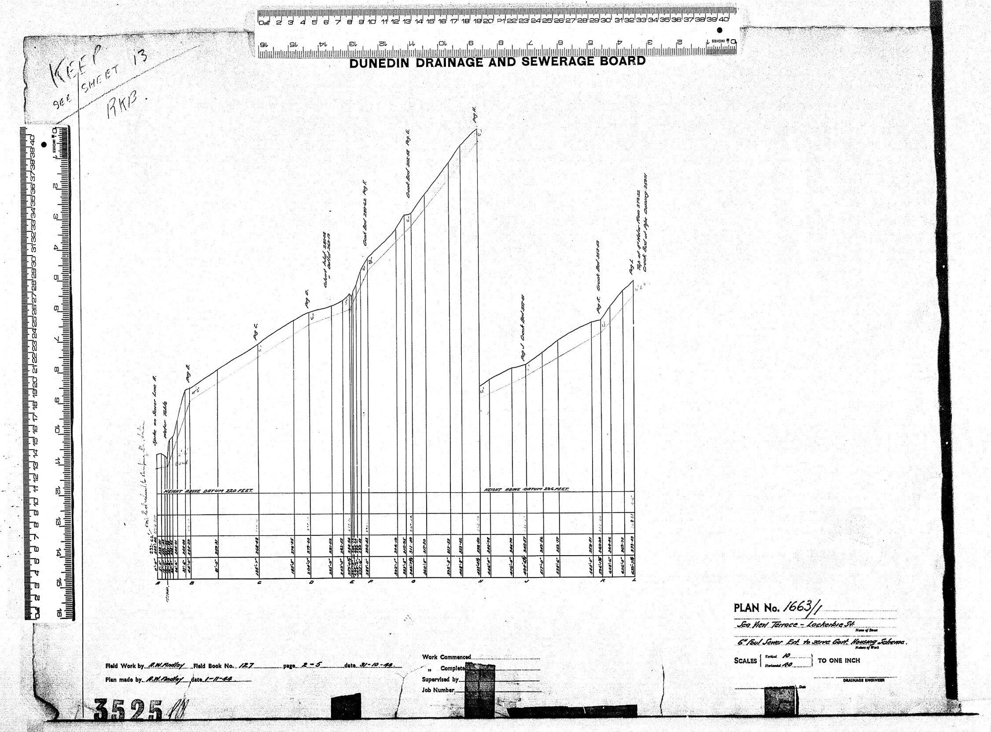 SEA VIEW TERRACE &ndash; LOCKERBIE ST. - 6'' FOUL SEWER EXT. TO SERVE GOVT HOUSING SCHEME