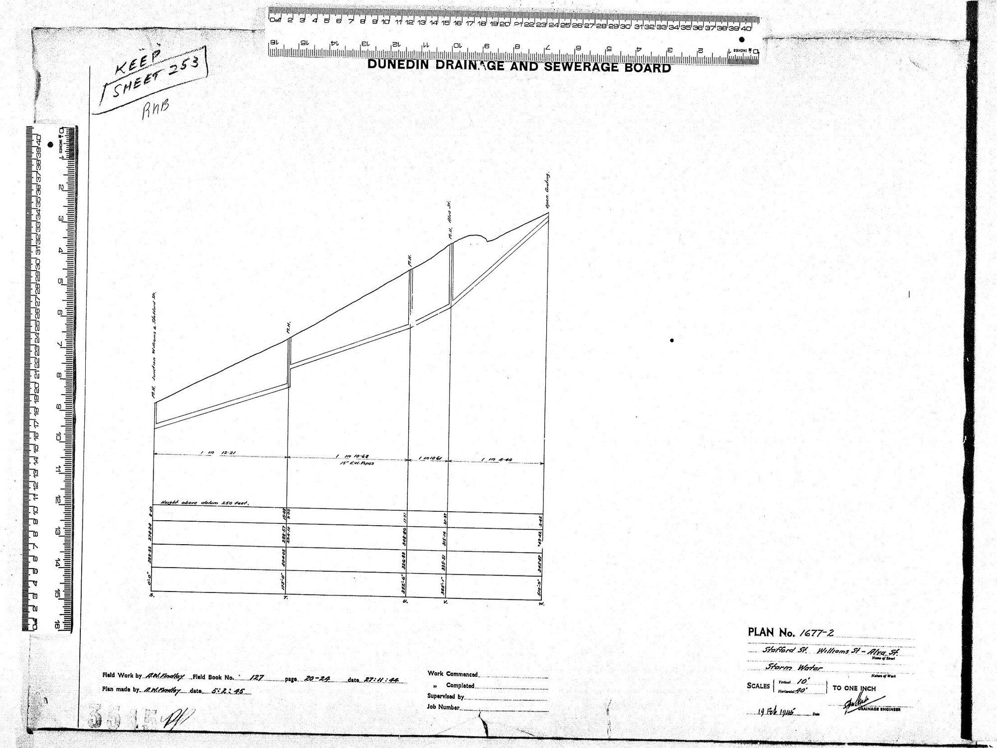 STAFFORD STREET AND WILLIAMS &ndash; ALVA STREET &ndash; STORM WATER
