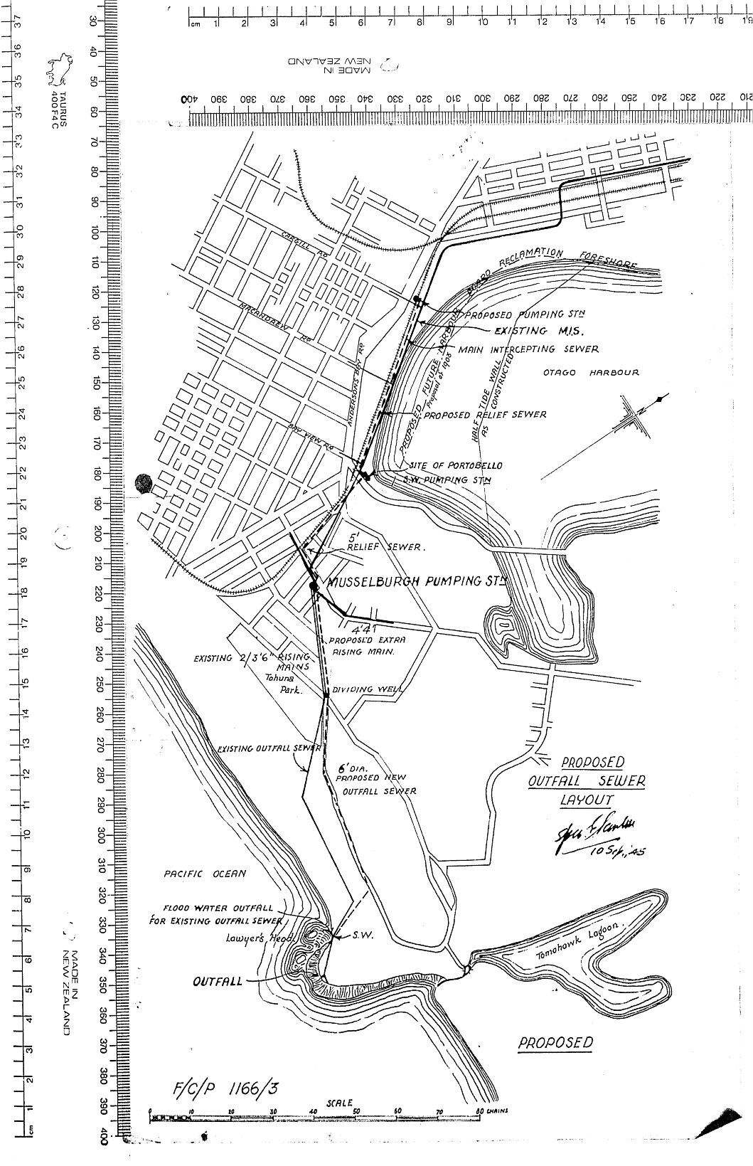 PROPOSED OUTFALL SEWER LAYOUT
