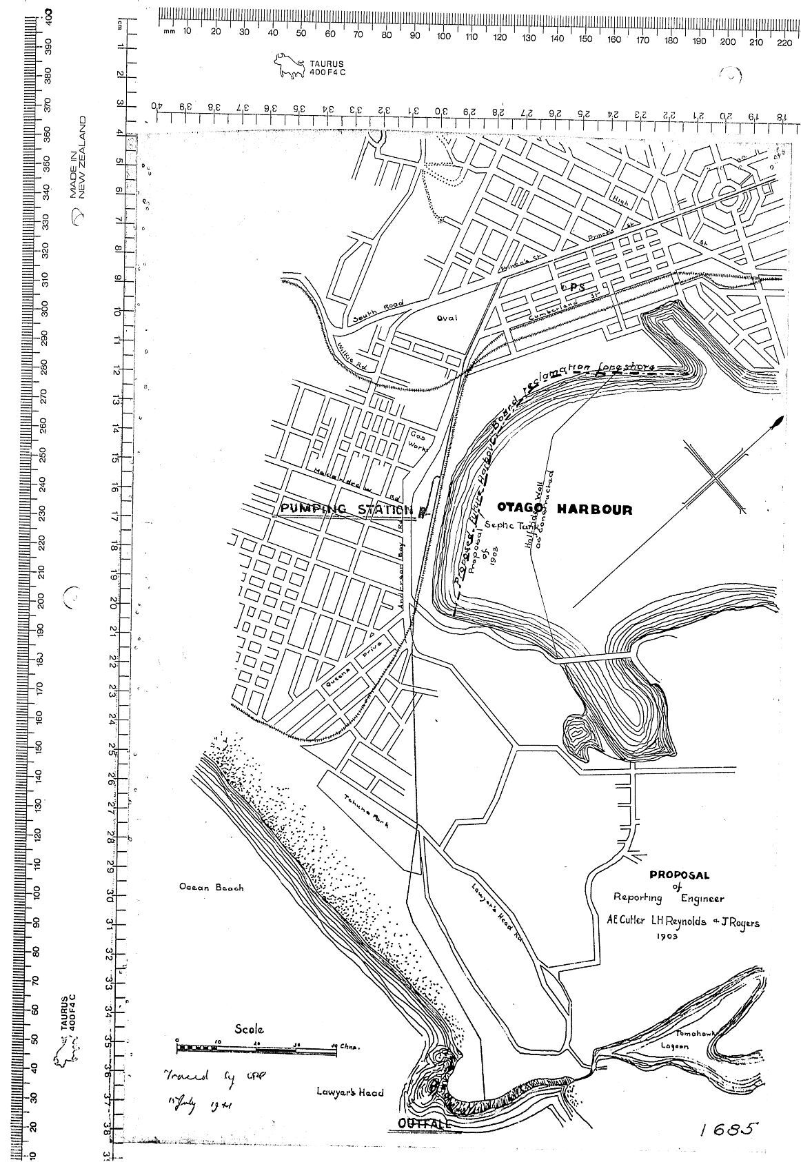 PROPOSAL OF REPORTING ENGINEER AE CUTLER LH REYNOLDS &amp; J ROGERS 1903