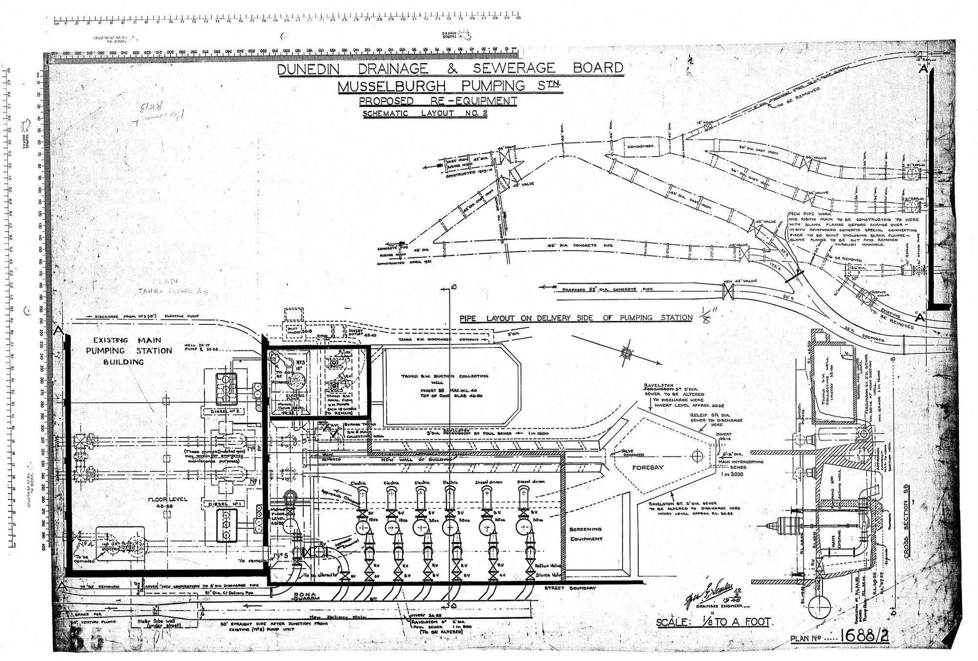 MUSSELBURGH PUMPING STATION &ndash; PROPOSED RE-RQUIPMENT &ndash; SCHEMATIC LAYOUT NO2