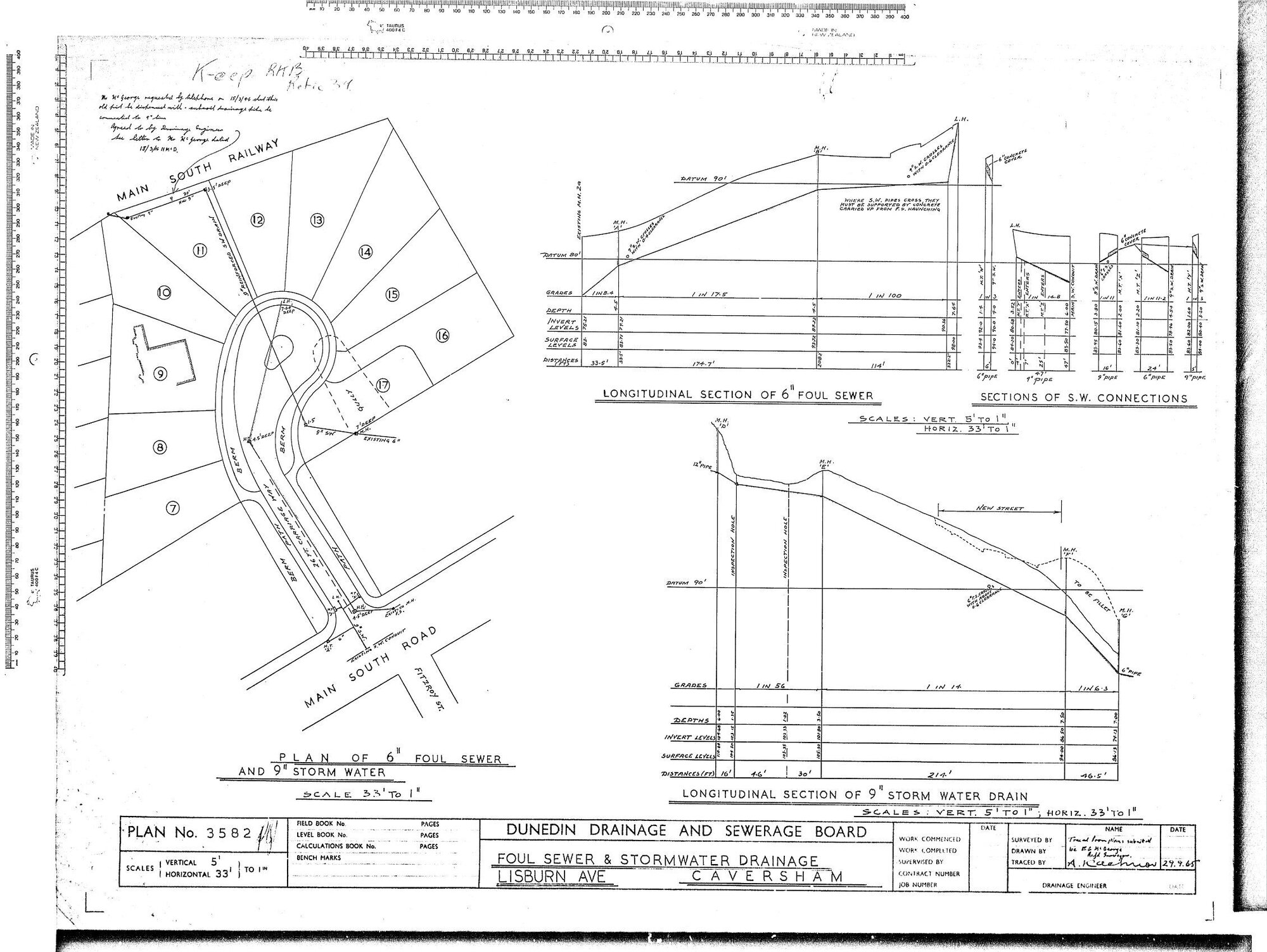 FOUL SEWER &amp; STORMWATER DRAINAGE &ndash; LISBURN AVE, CAVERSHAM
