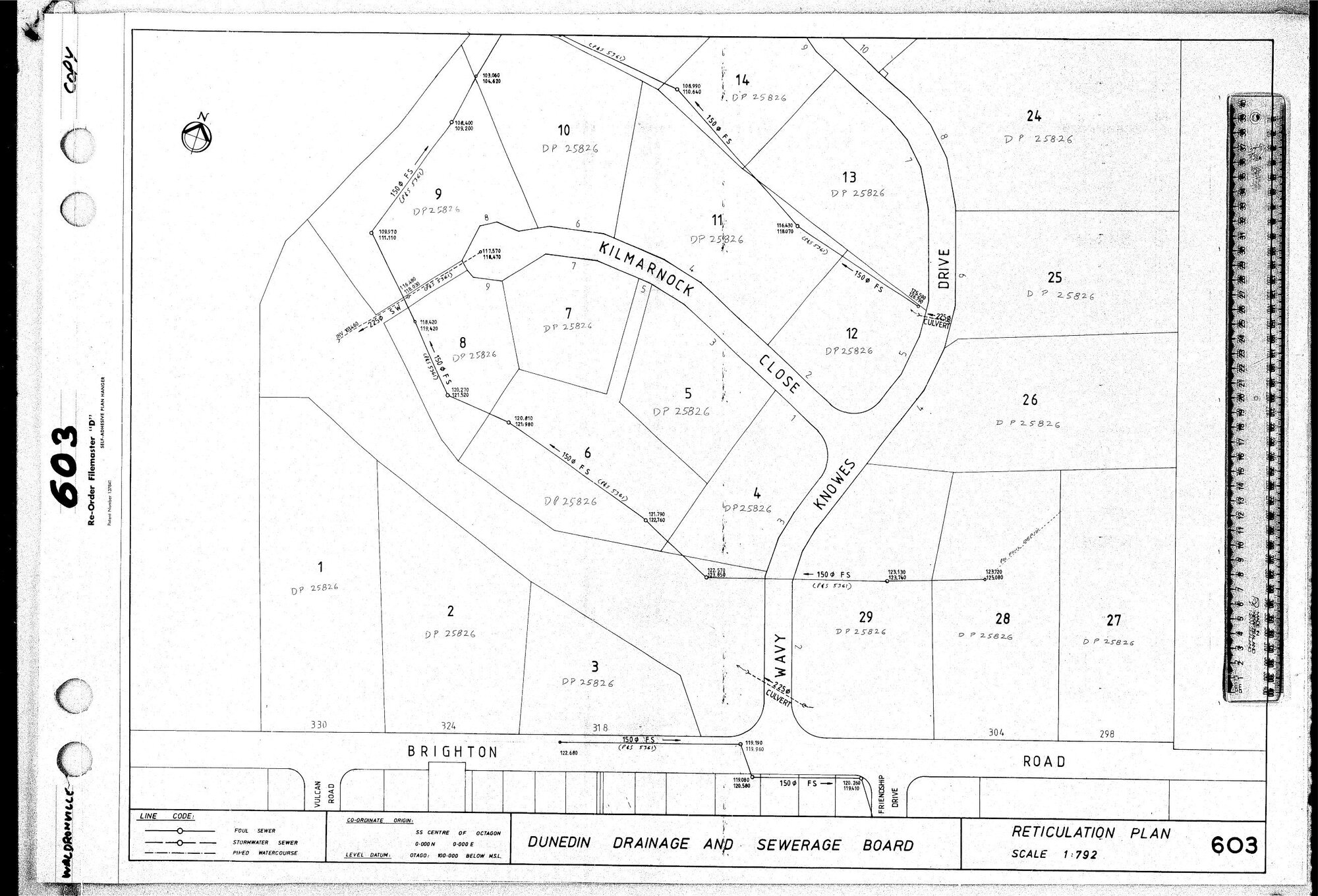RETICULATION PLAN 603
