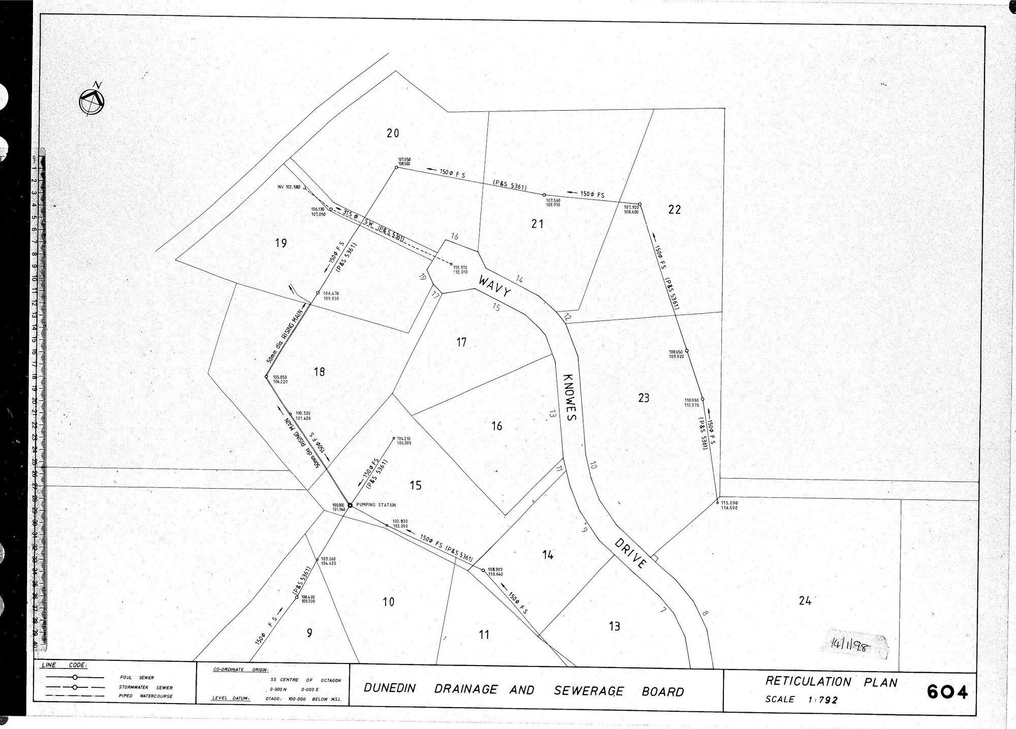 RETICULATION PLAN 604