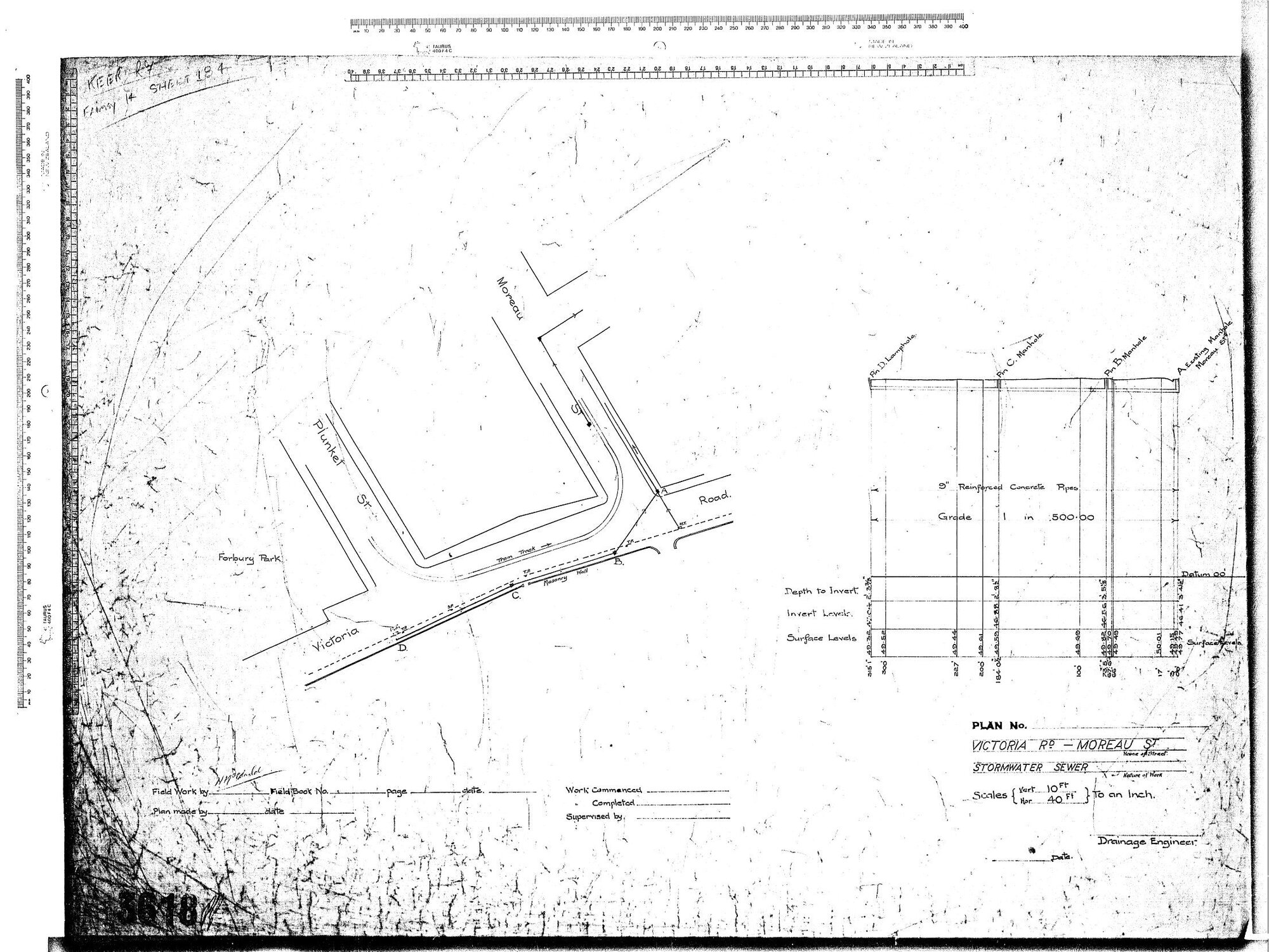 VICTORIA ROAD - MOREAU STREET - STORMWATER SEWER