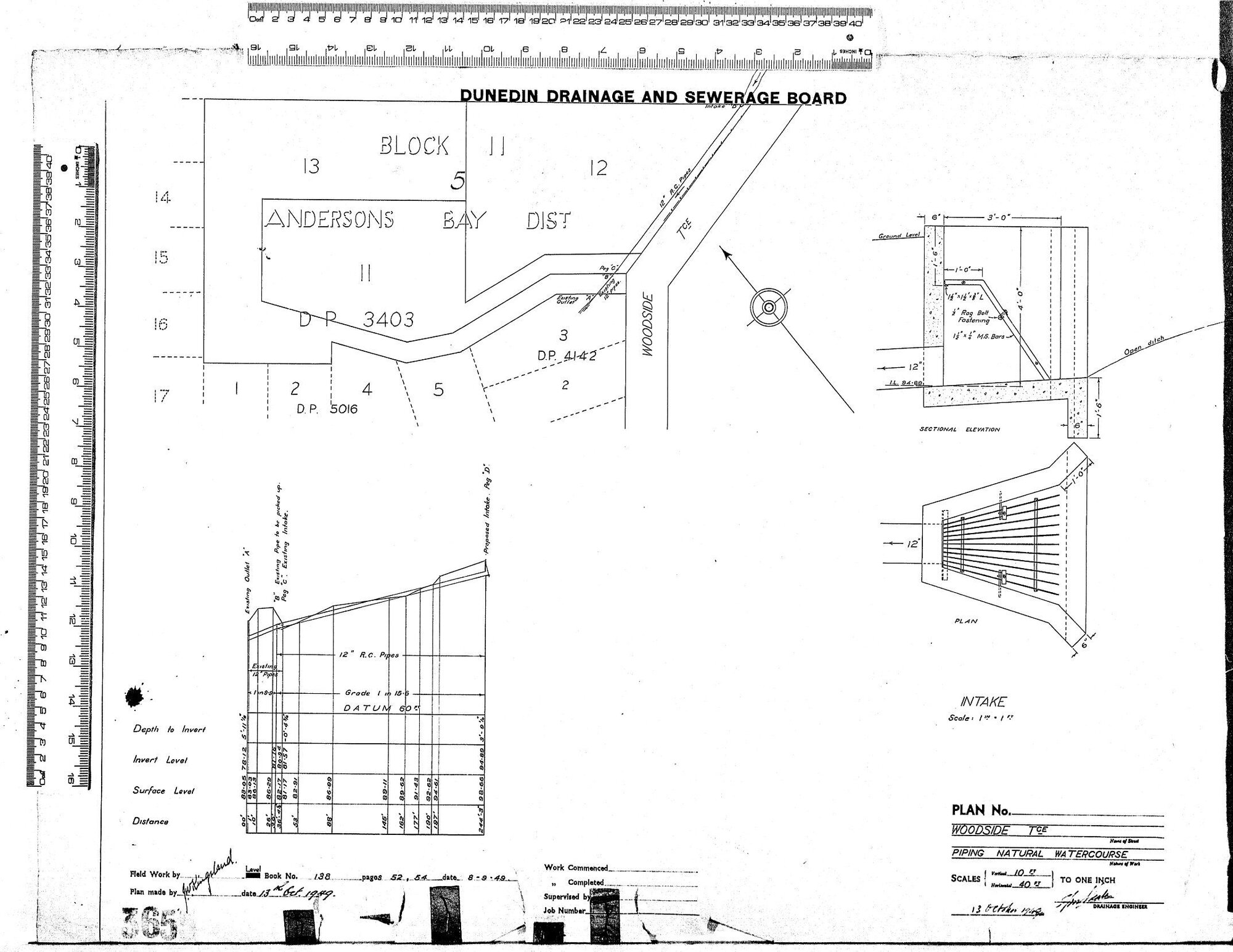 WOODSIDE TERRACE PIPING NATURAL WATERCOURSE