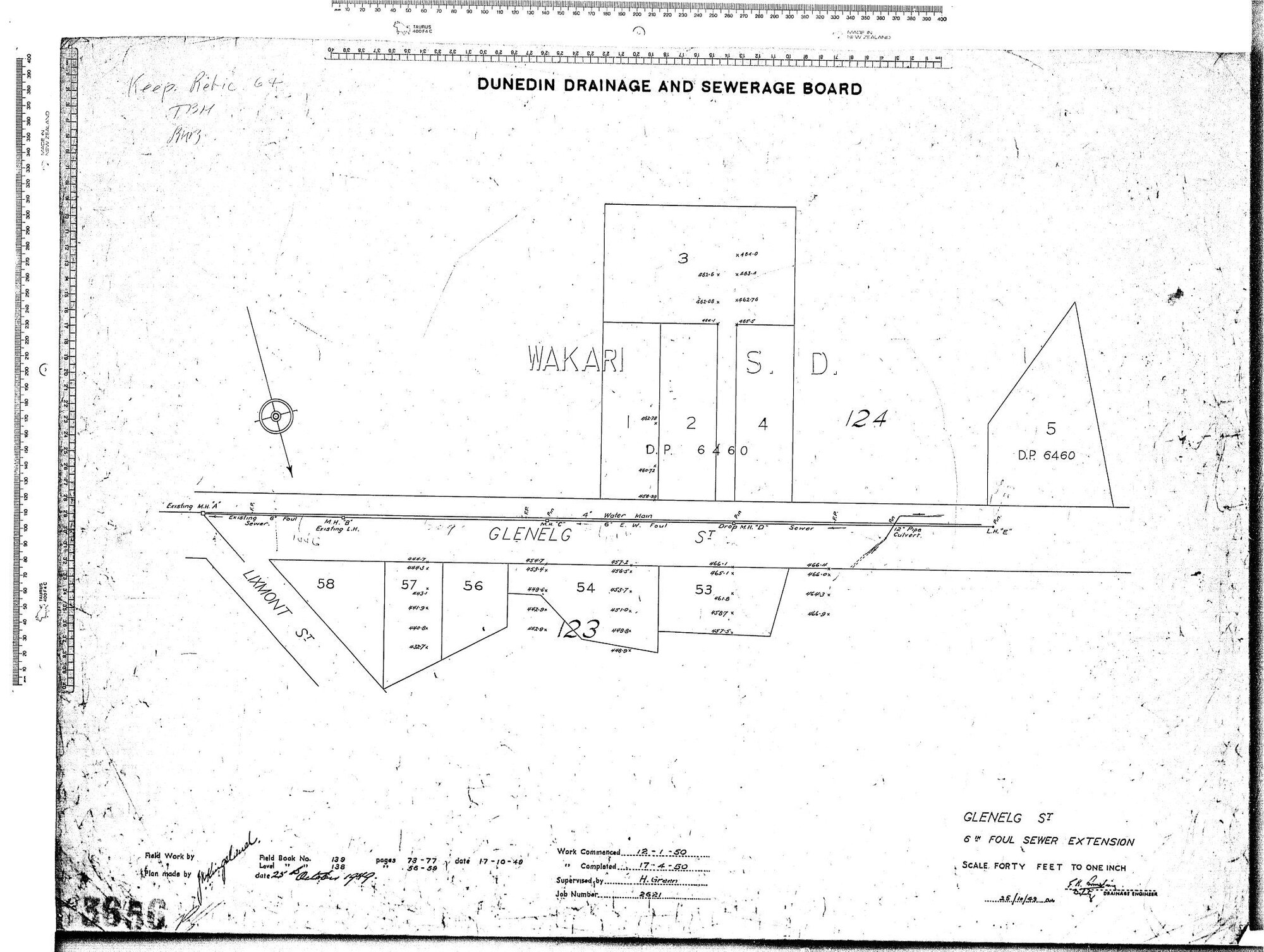 GLENELG STREET 6" FOUL SEWER EXTENSION