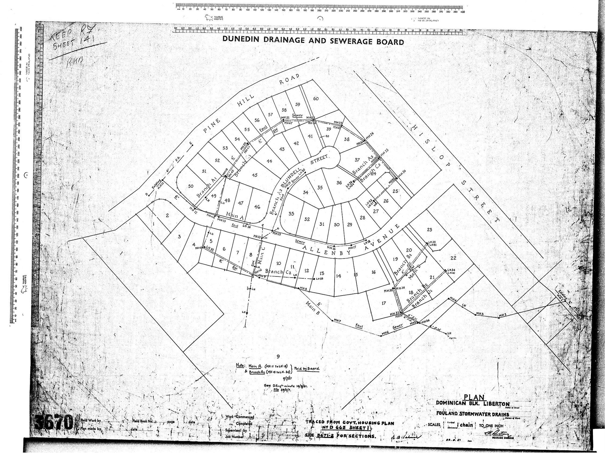 PLAN DOMINICAN BLK. LIBERTON  FOULAND STORMWATER DRAINS