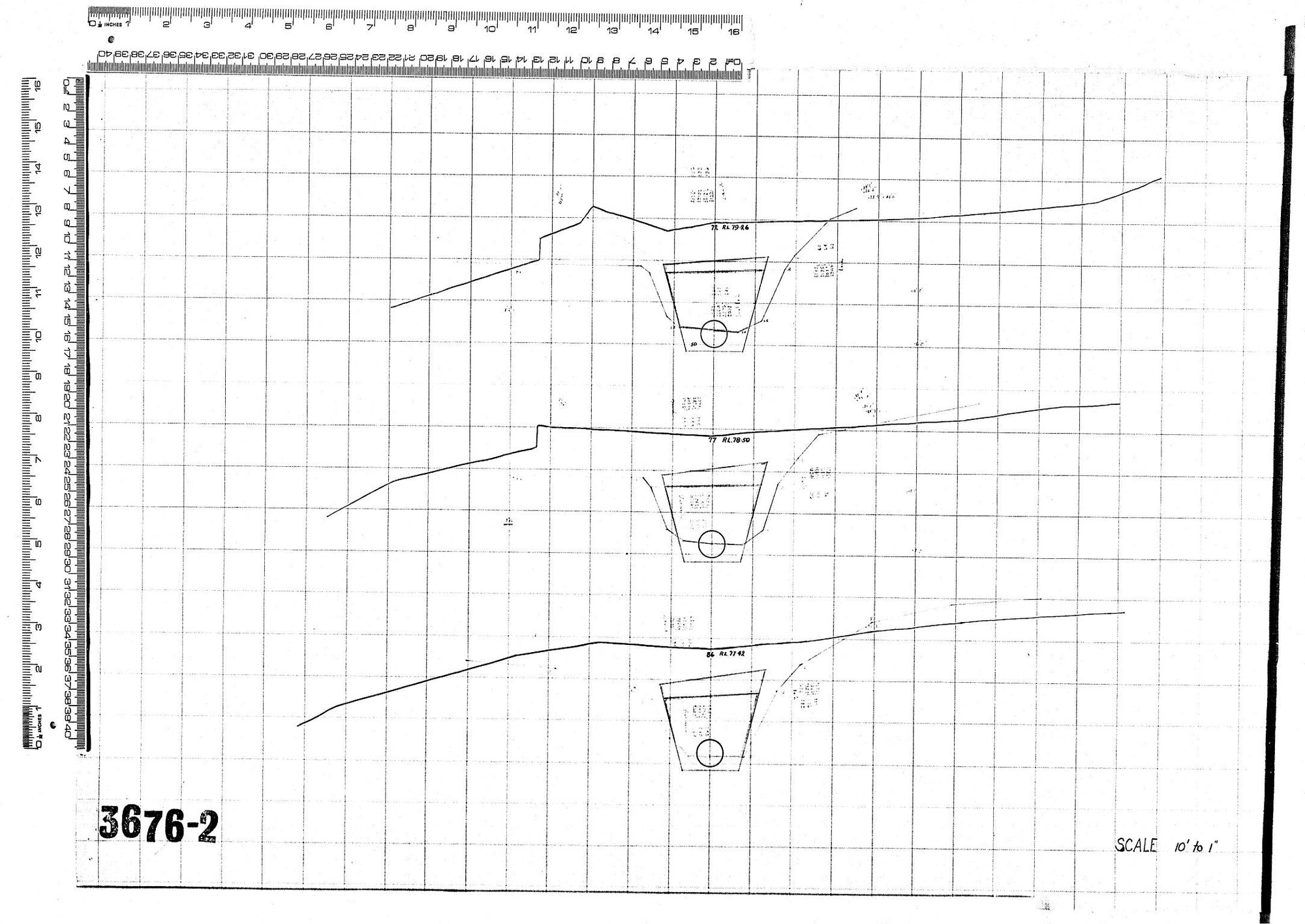 CROSS SECTIONS ON OUTFALL SEWER-PROPOSED