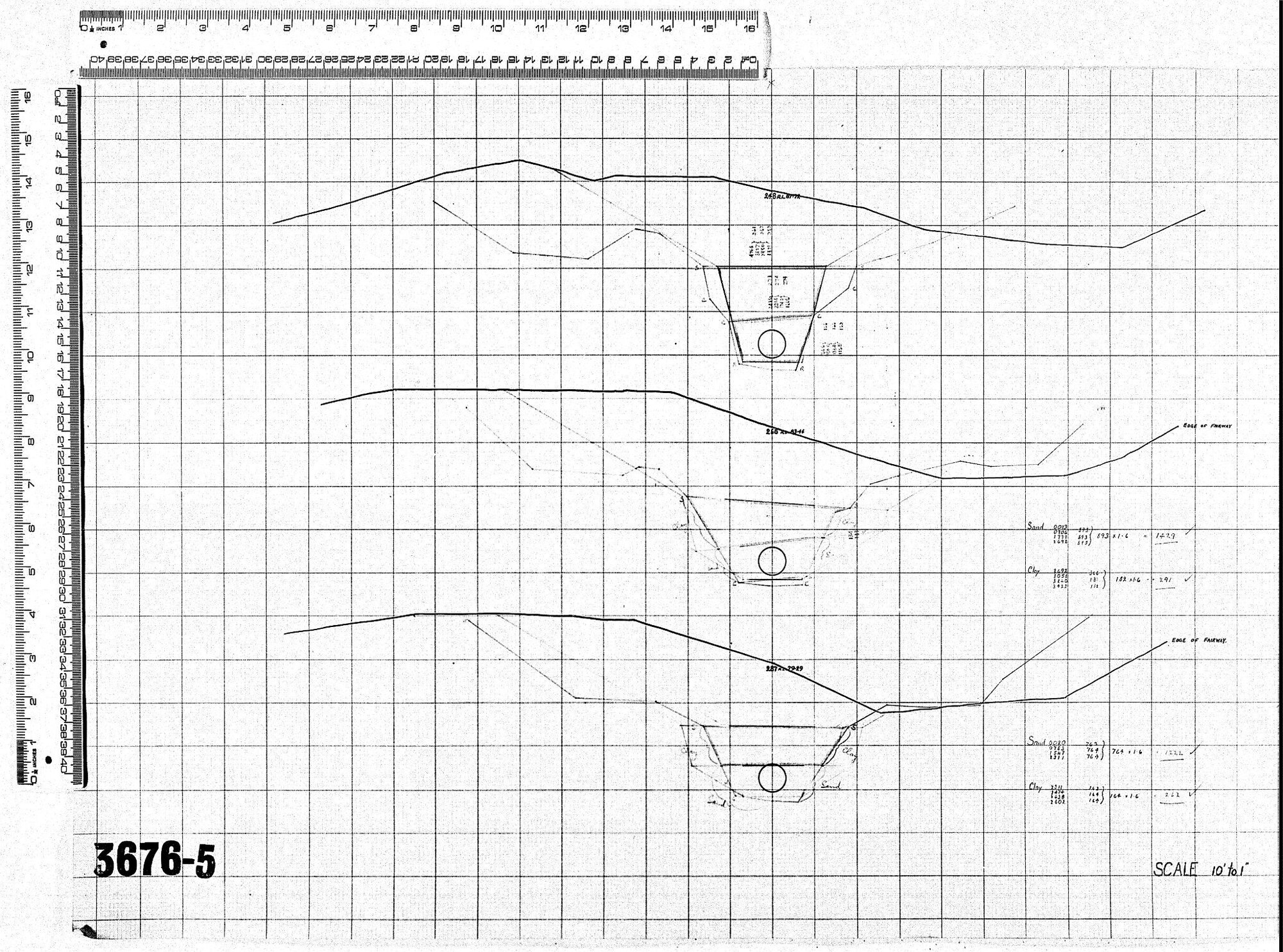 CROSS SECTIONS ON OUTFALL SEWER-PROPOSED