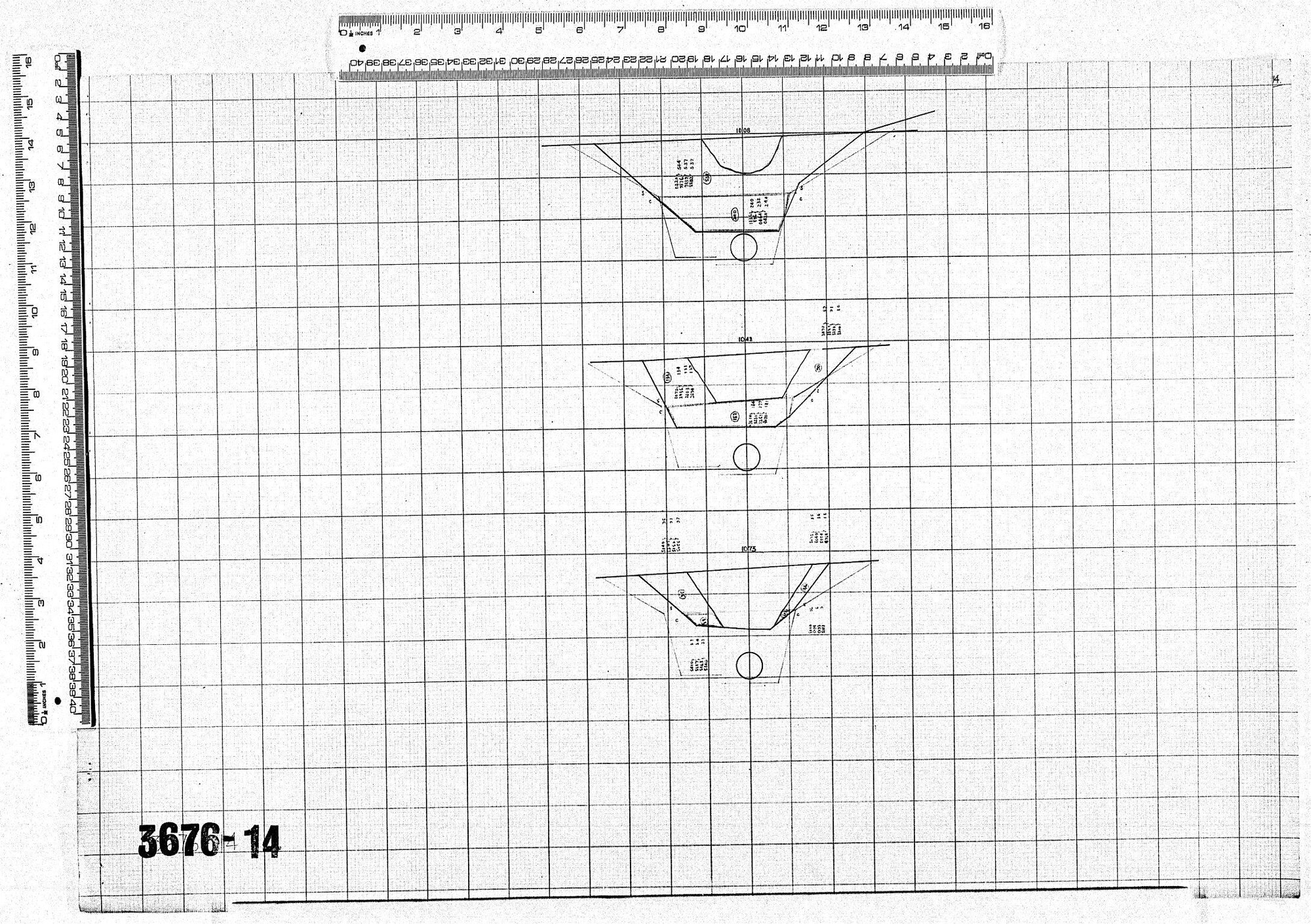 CROSS SECTIONS ON OUTFALL SEWER-PROPOSED