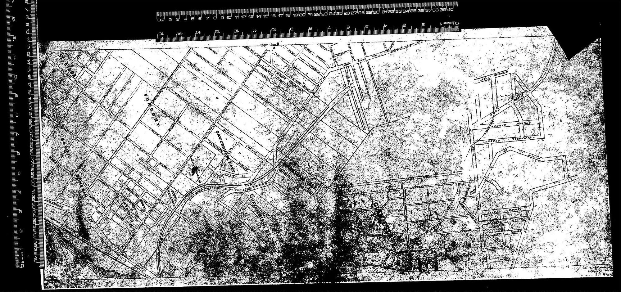 DUENDIN MAP - SOUTH DUNEDIN, FORBURY, CAVERSHAM, GLEN