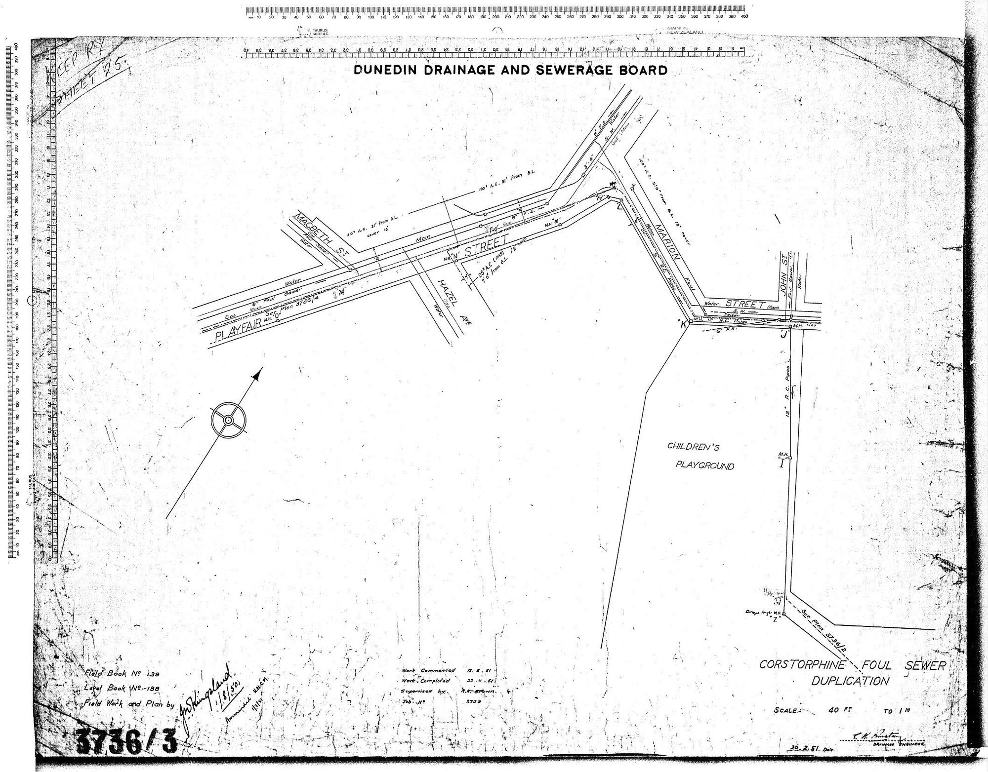 CORSTORPHINE FOUL SEWER DUPLICATION