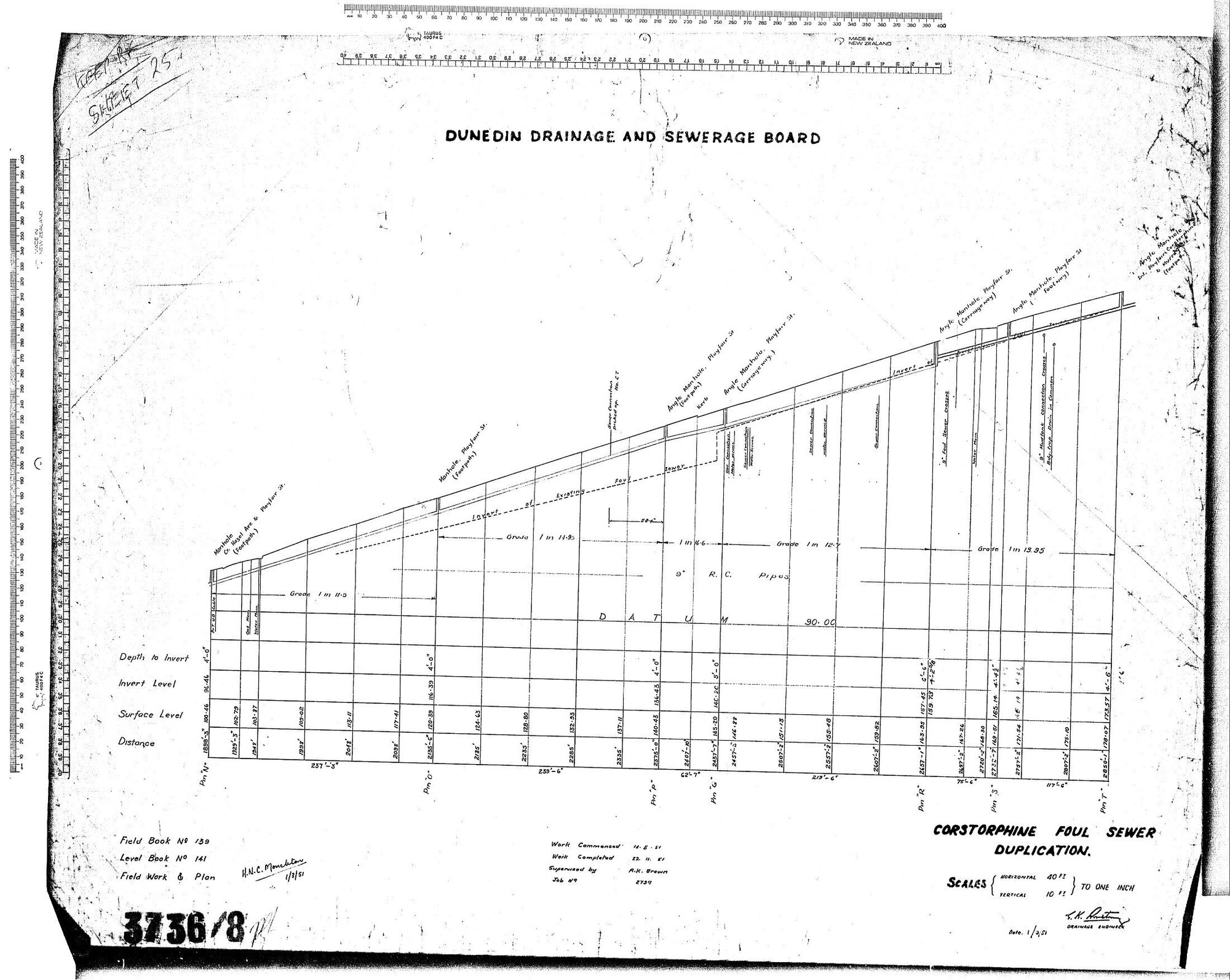 CORSTORPHINE FOUL SEWER DUPLICATION