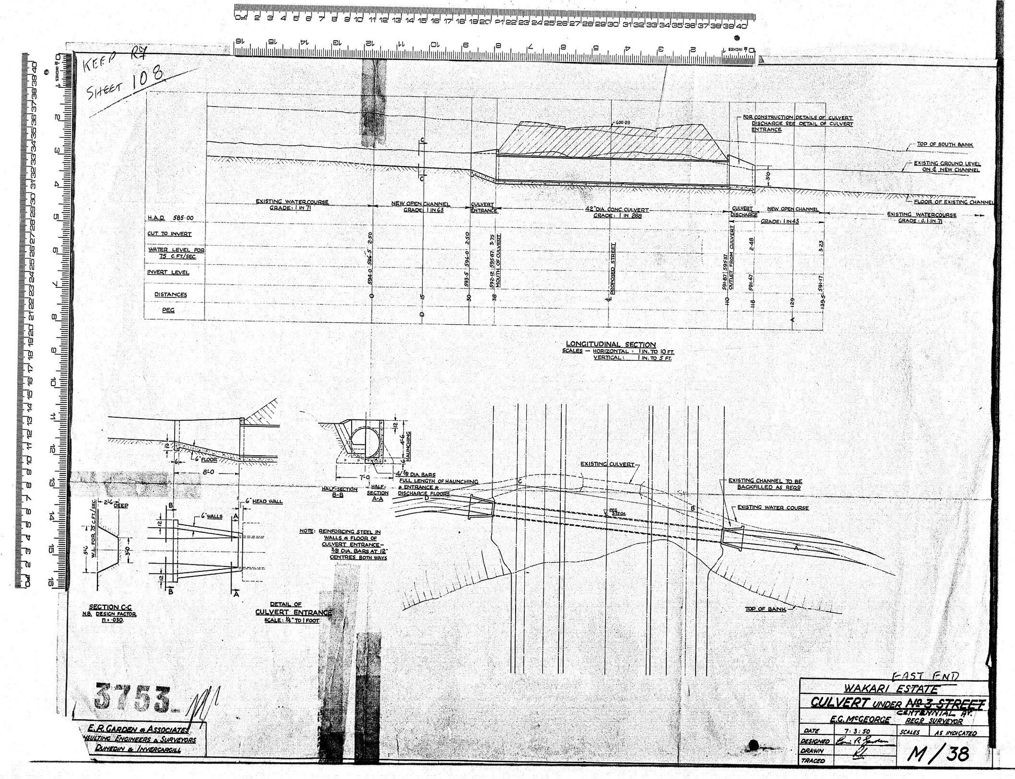 WAKARI EAST END CULVERT UNDER CENTENNIAL AVENUE