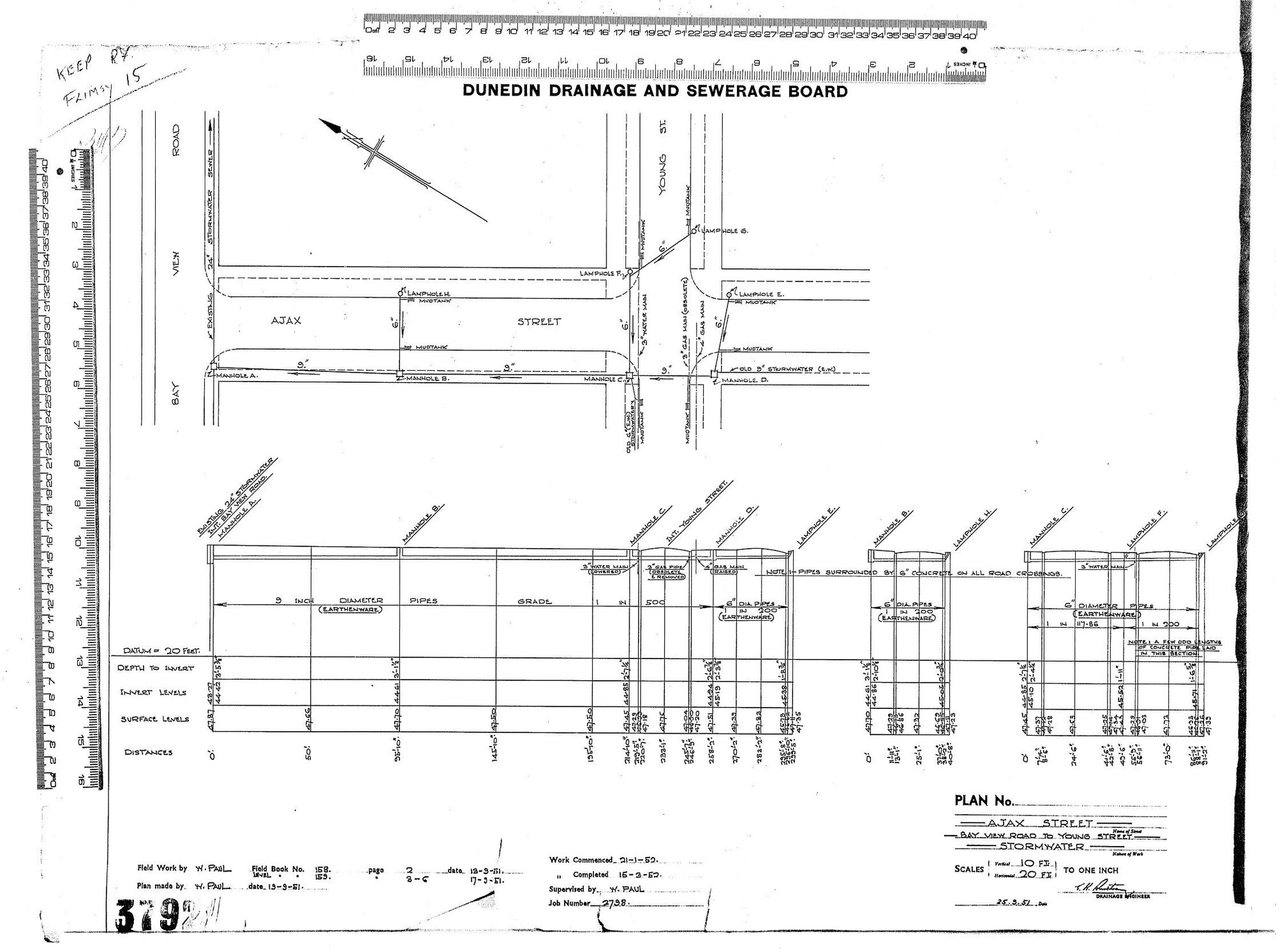 AJAX STREET - BAY VIEW ROAD TO YOUNG STREET - STORMWATER