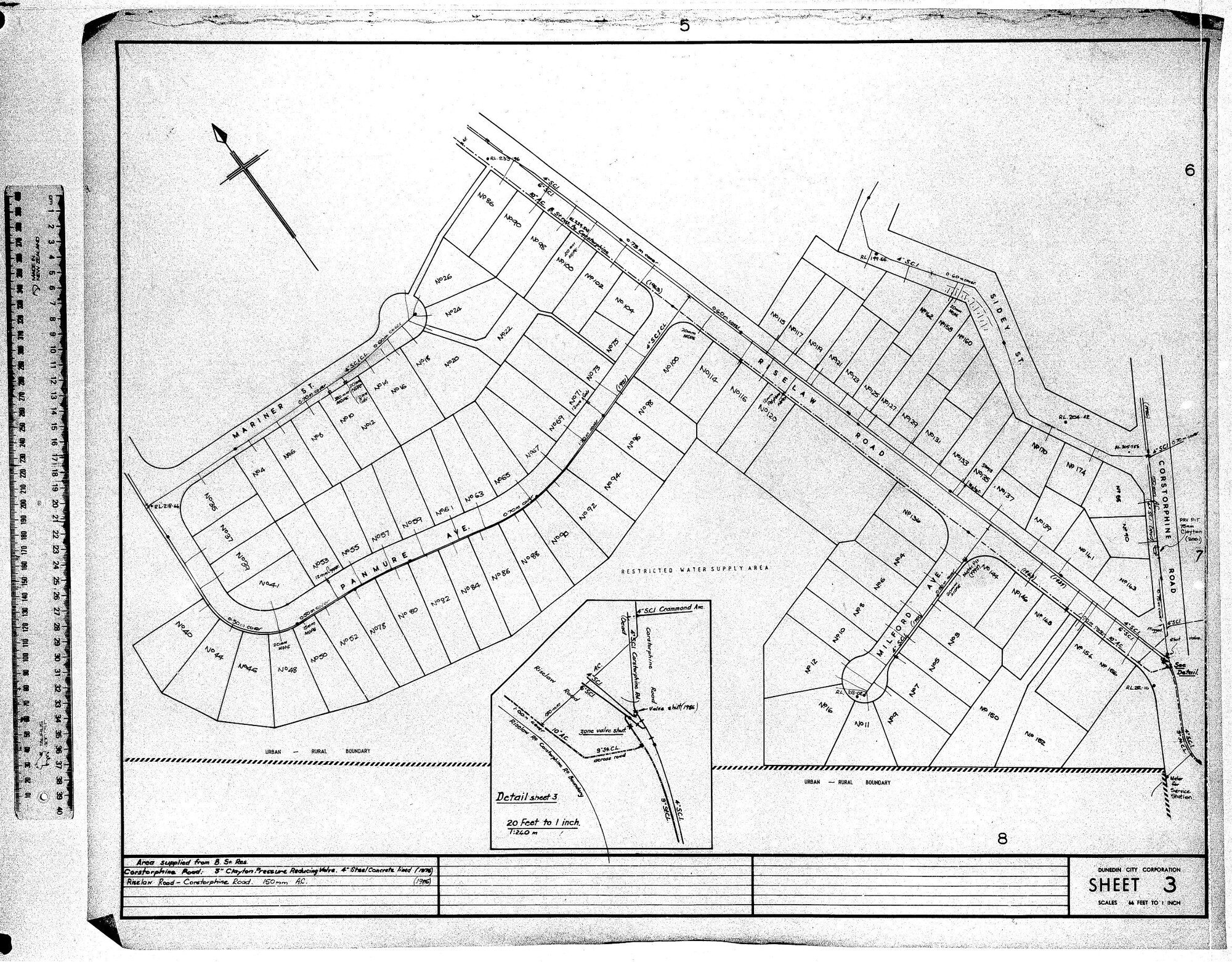 AREA SUPPLIED FROM B. ST. RES.