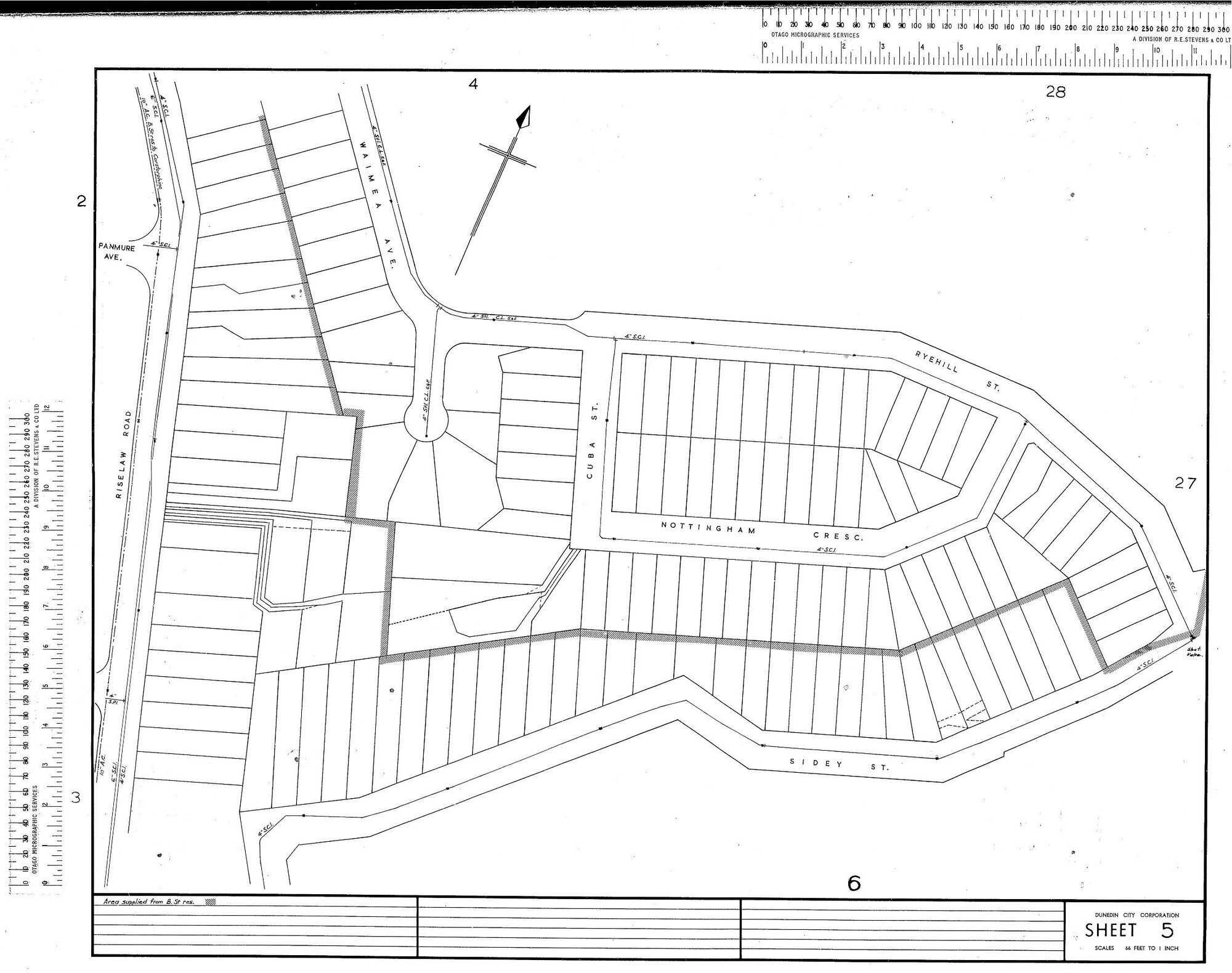 AREA SUPPLIED FROM B. ST. RES.