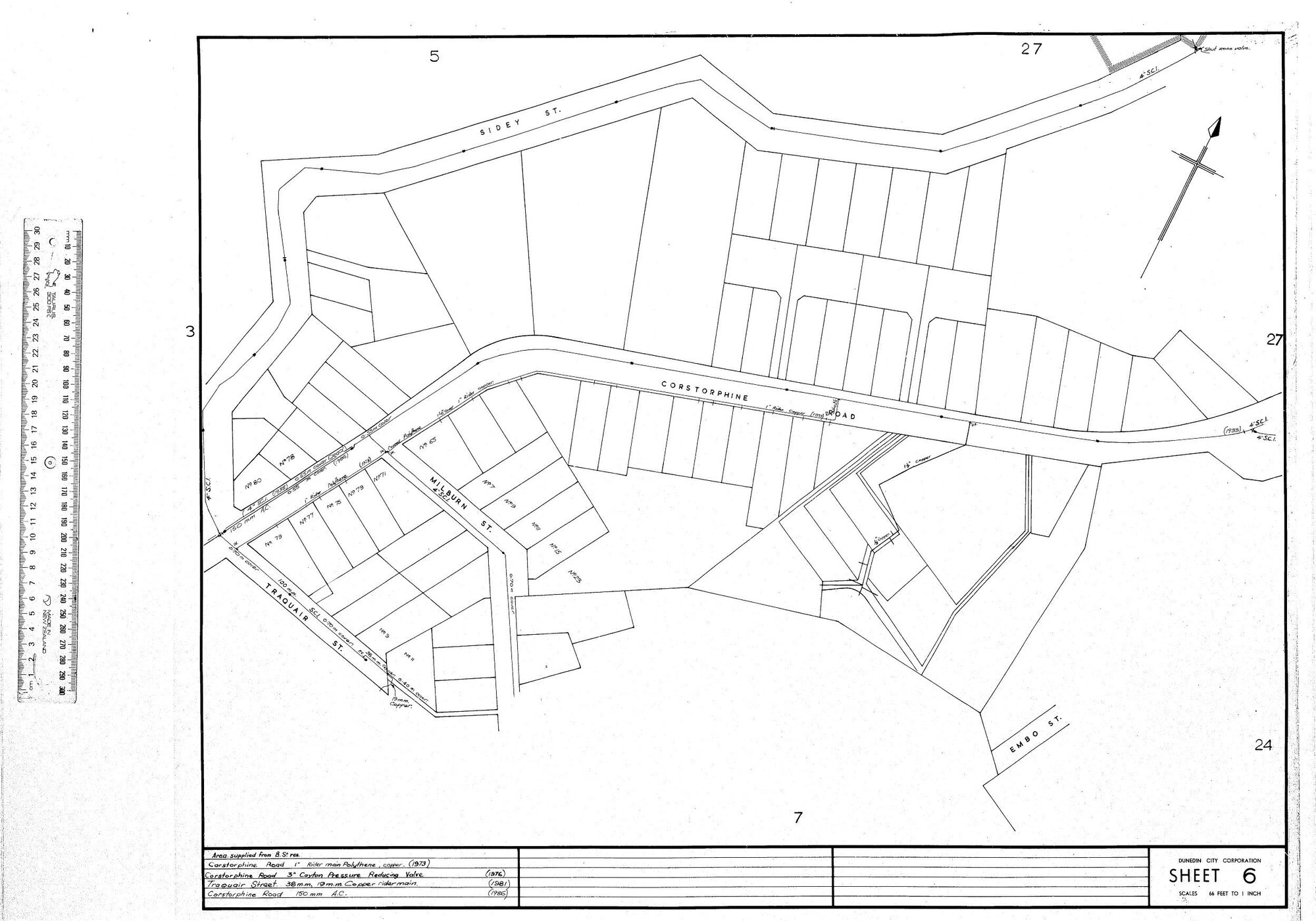 AREA SUPPLIED FROM B. ST. RES.