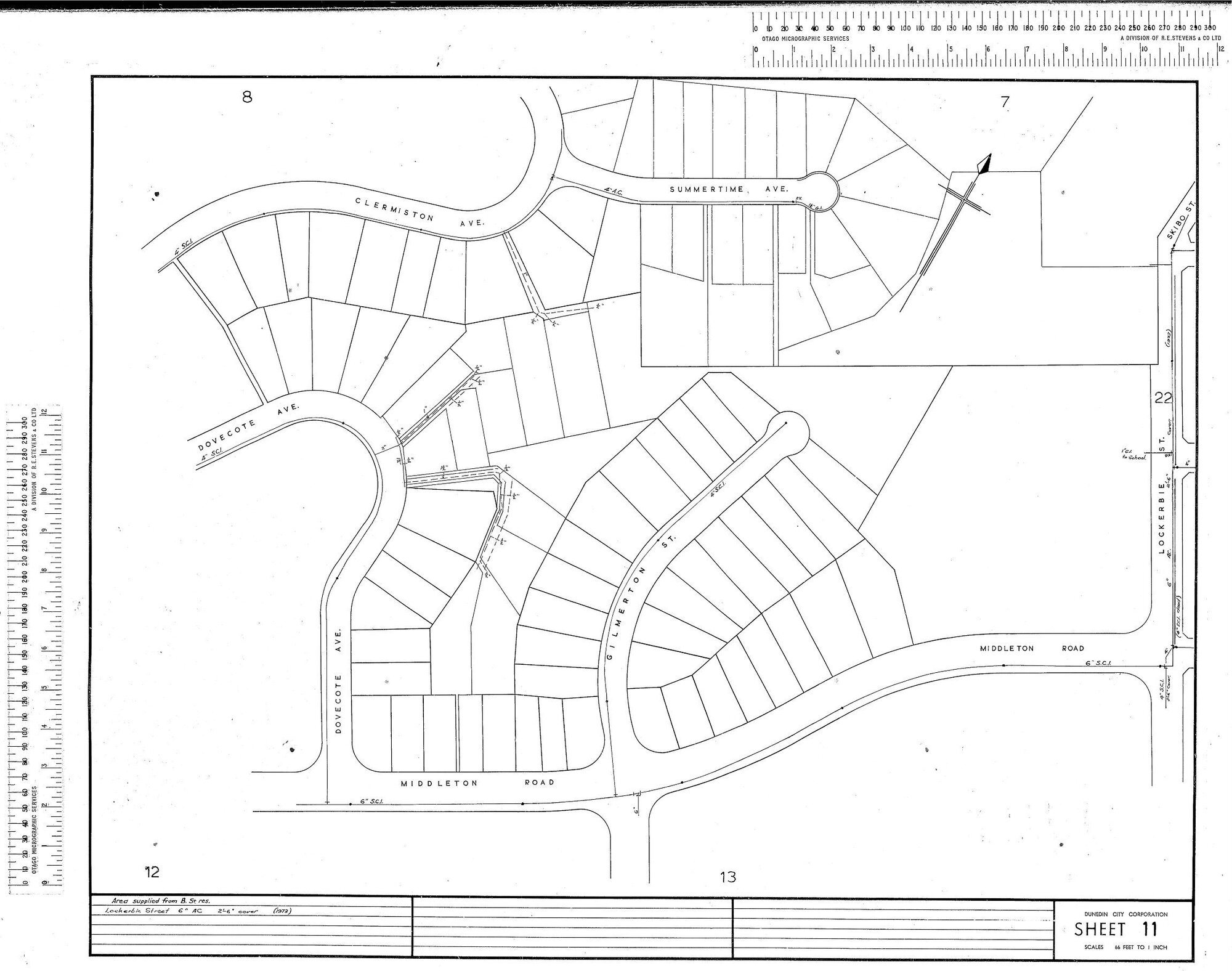 AREA SUPPLIED FROM B. ST. RES.