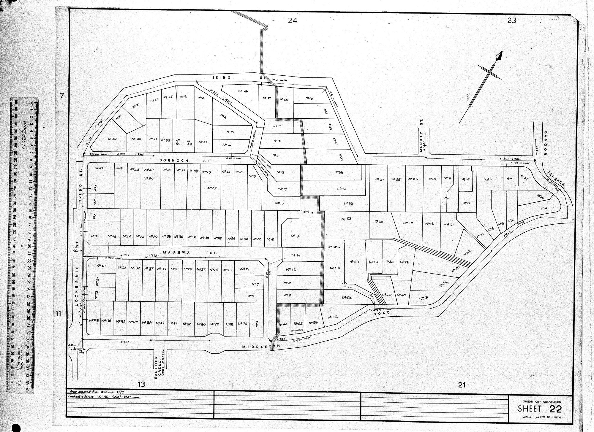 AREA SUPPLIED FROM B. ST. RES. 6/7