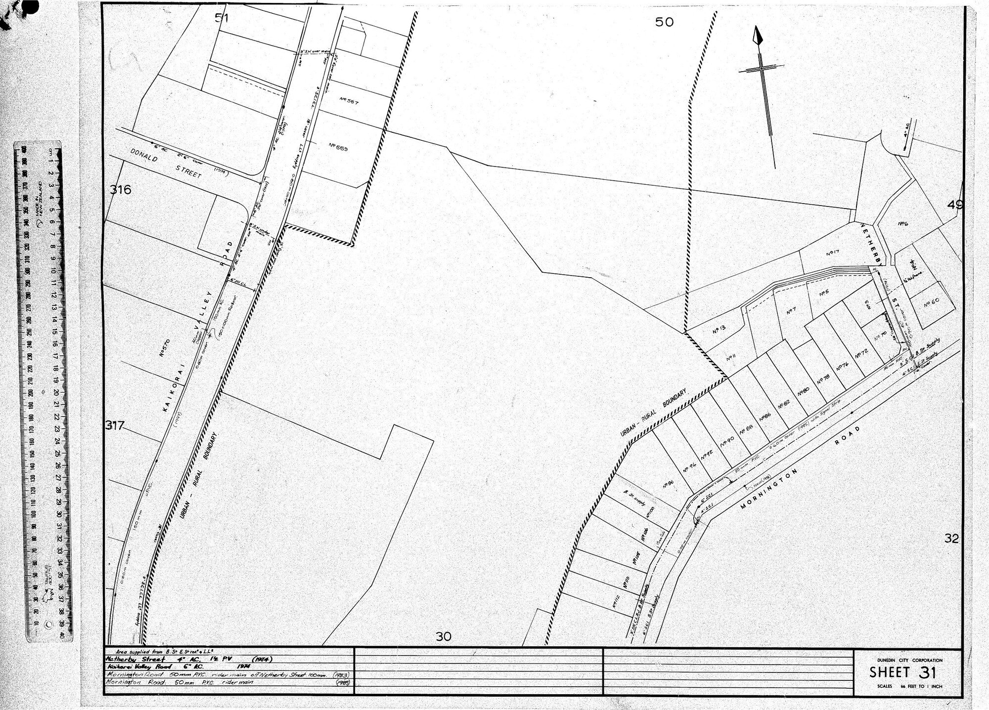 AREA SUPPLIED FROM B. ST. RES. &amp; ST RES &amp; LL5