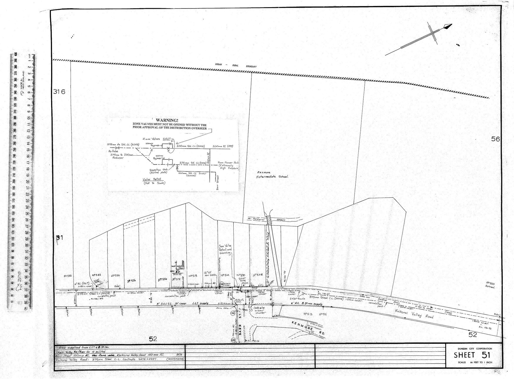 AREA SUPPLIED FROM L.L5 &amp; B. ST. RES.