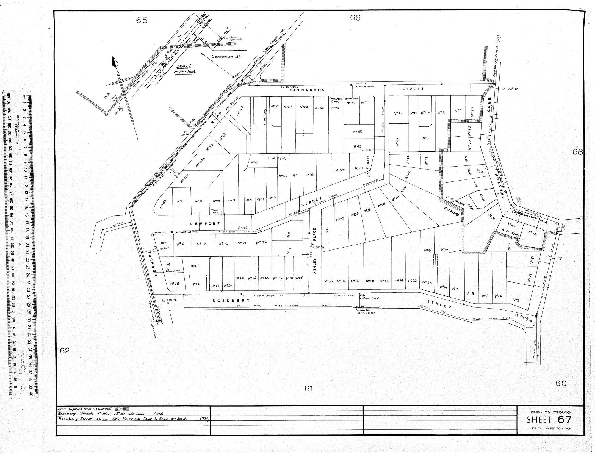 AREA SUPPLIED FROM B &amp; E. ST. RES.5
