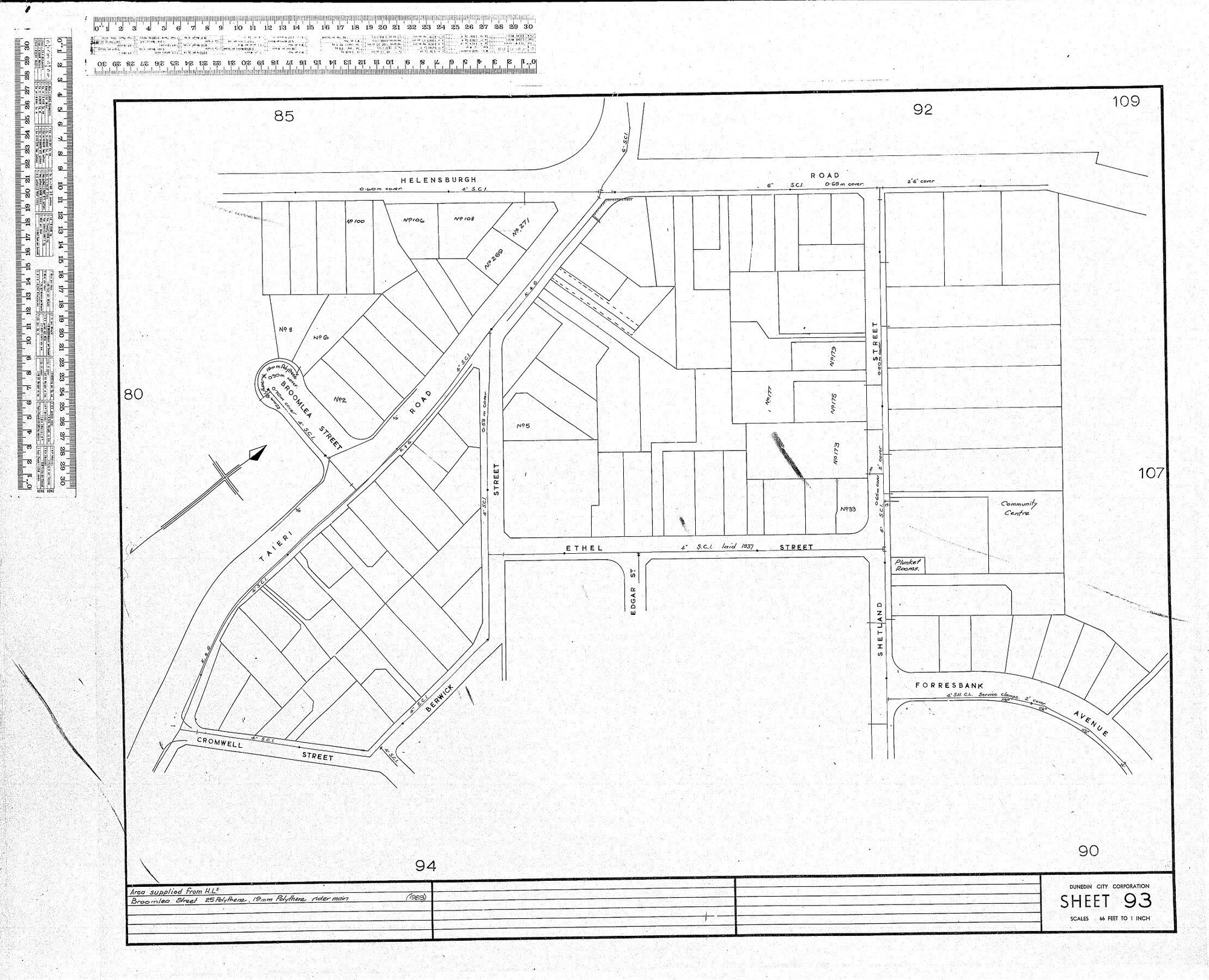 AREA SUPPLIED FROM H.L.5