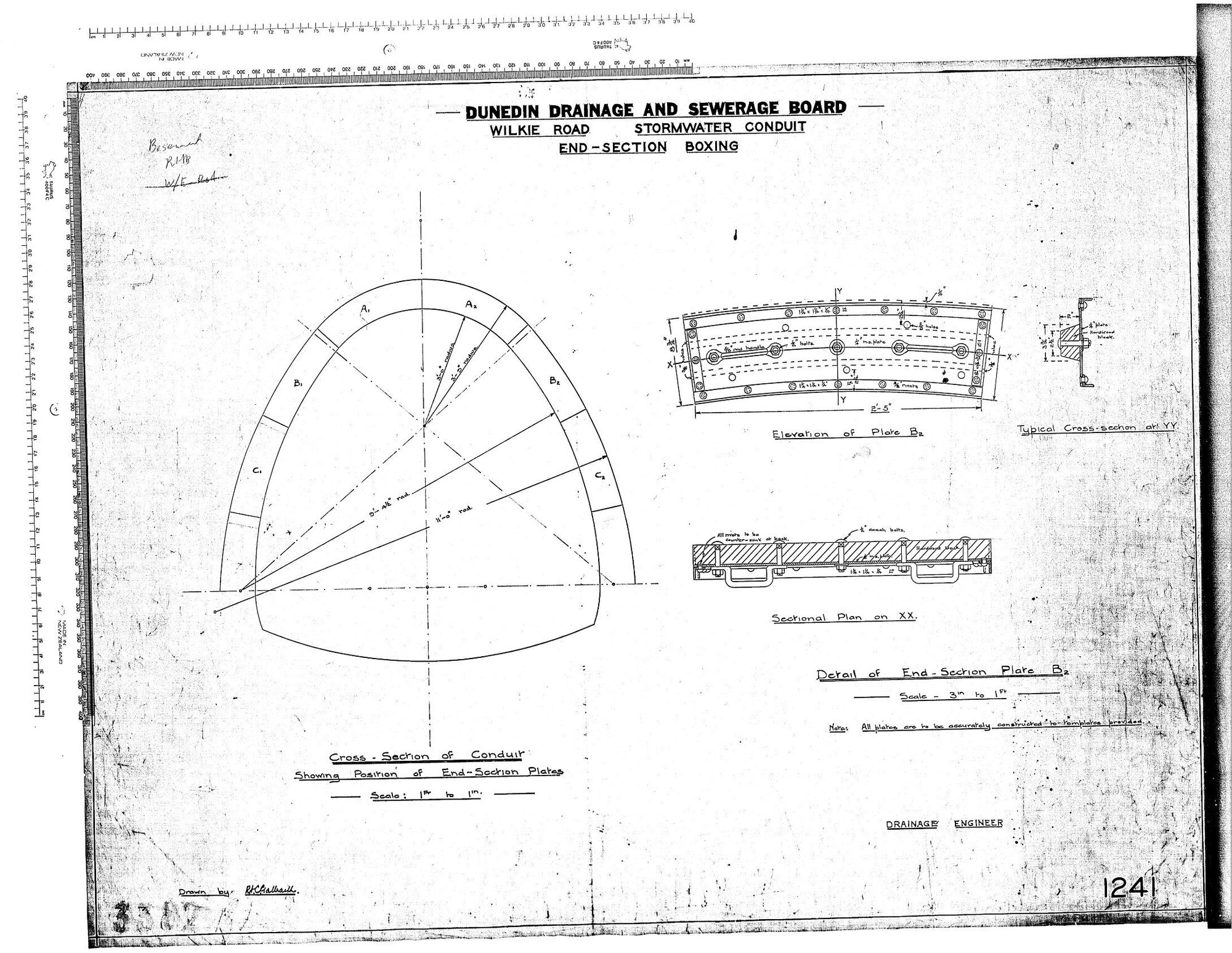 WILKIE ROAD STORMWATER CONDUIT - END-SECTION BOXING