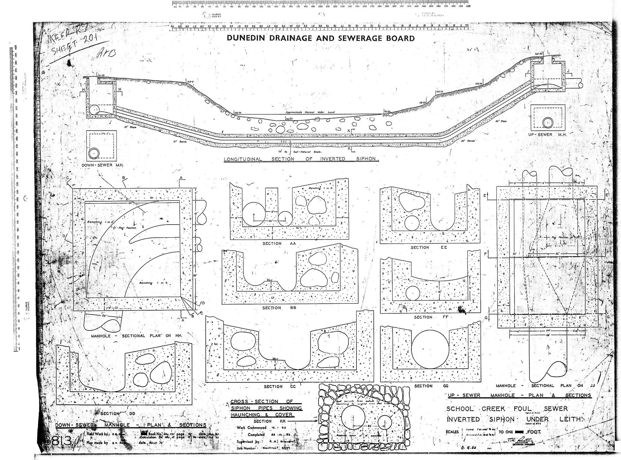 SCHOOL CREEK FOUL SEWER INVERTED SIPHON UNDER LEITH