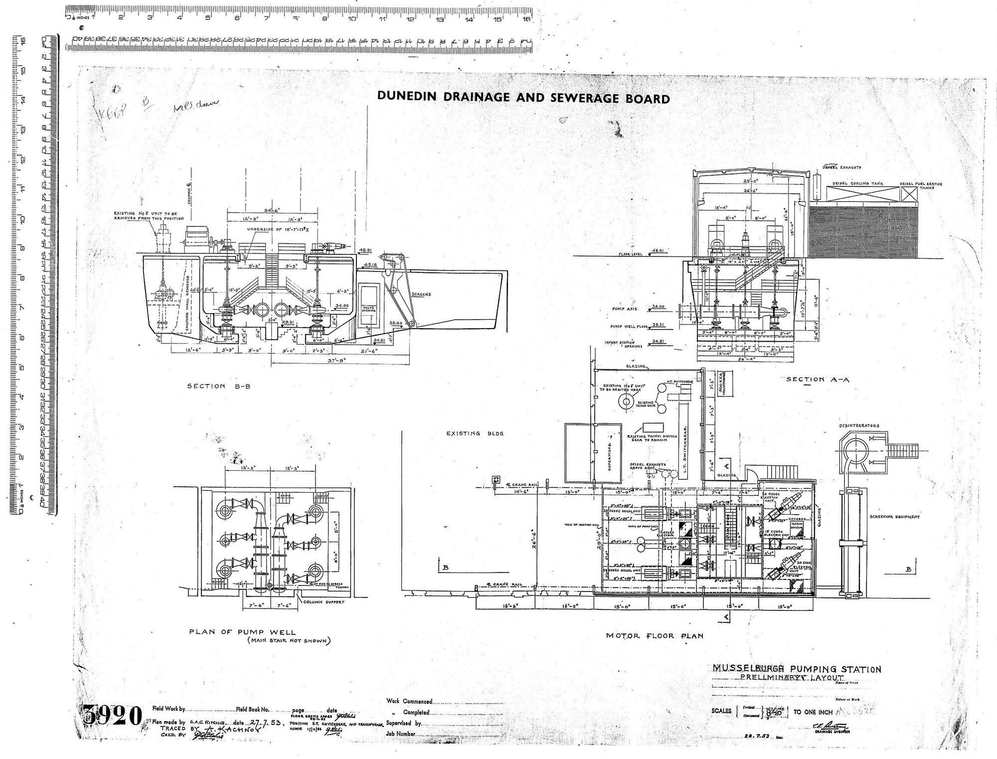 MUSSELBURGH PUMPING STATION PRELIMINARY LAYOUT