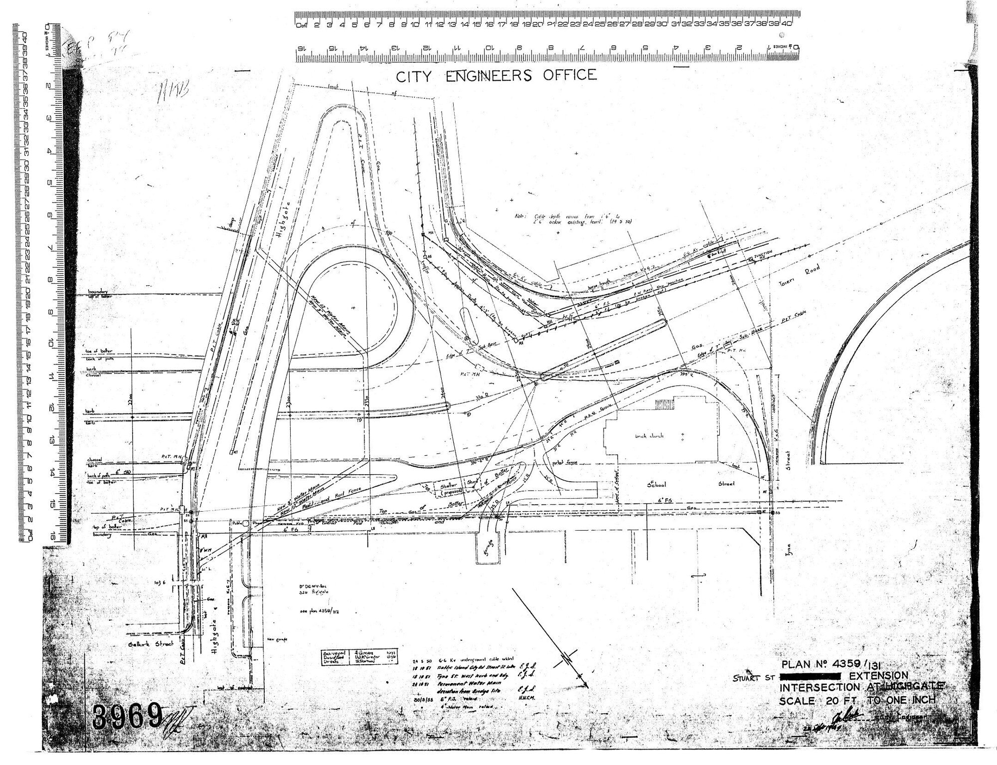 STUART ST EXTENSION INTERSECTION AT HIGHGATE