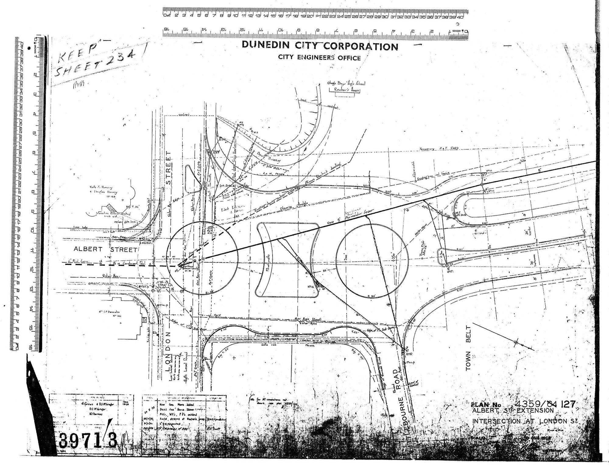 ALBERT ST EXTENSION INTERSECTION AT LONDON ST