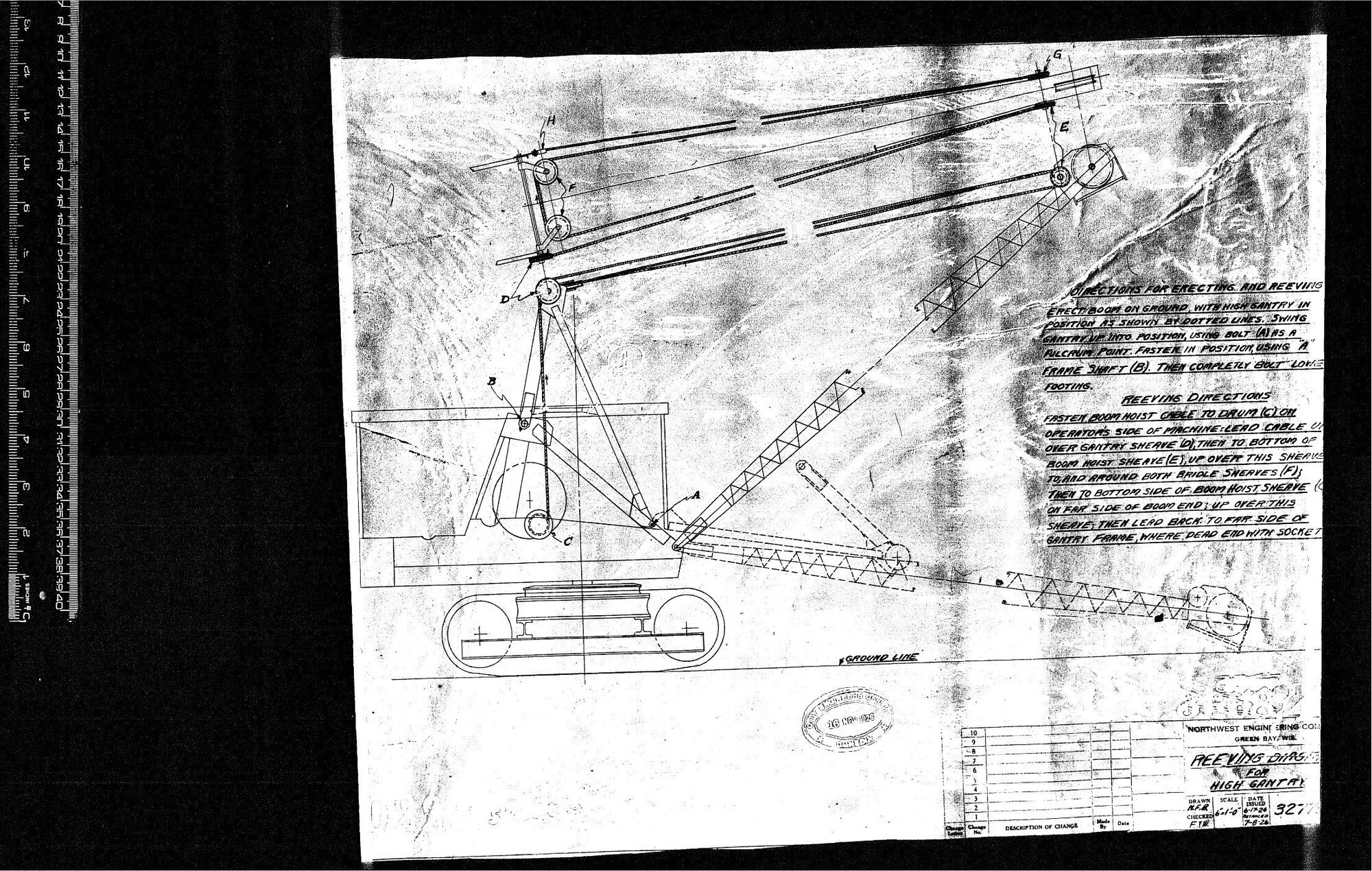 REEVING DIAGRAM FOR HIGH GANTRY