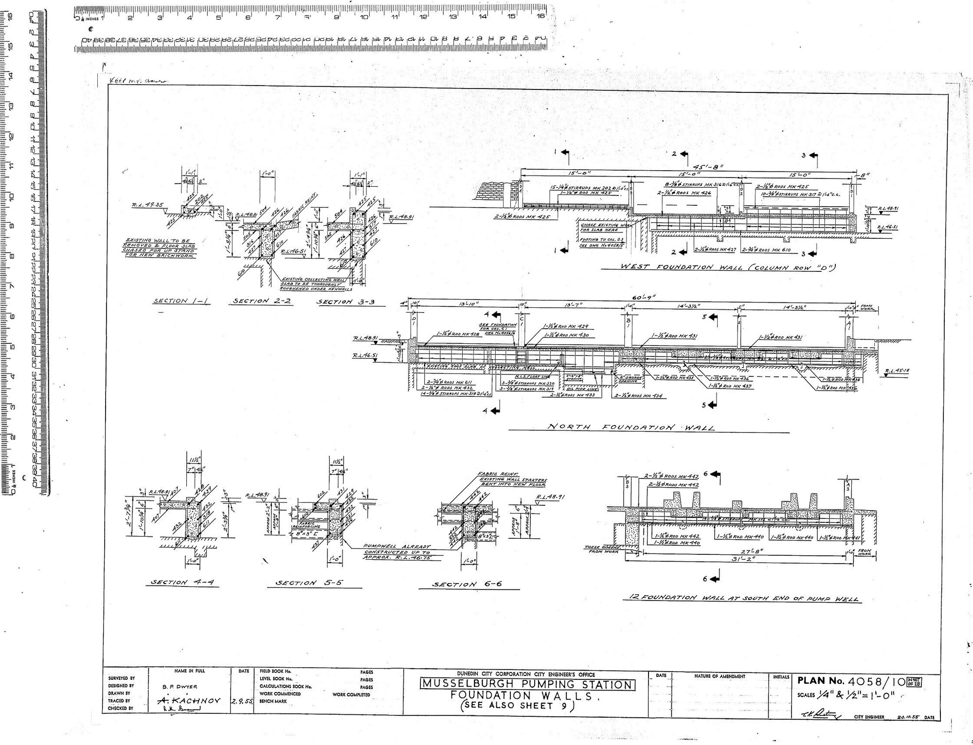 MUSSELBURG PUMPING STATION FOUNDATION WALLS