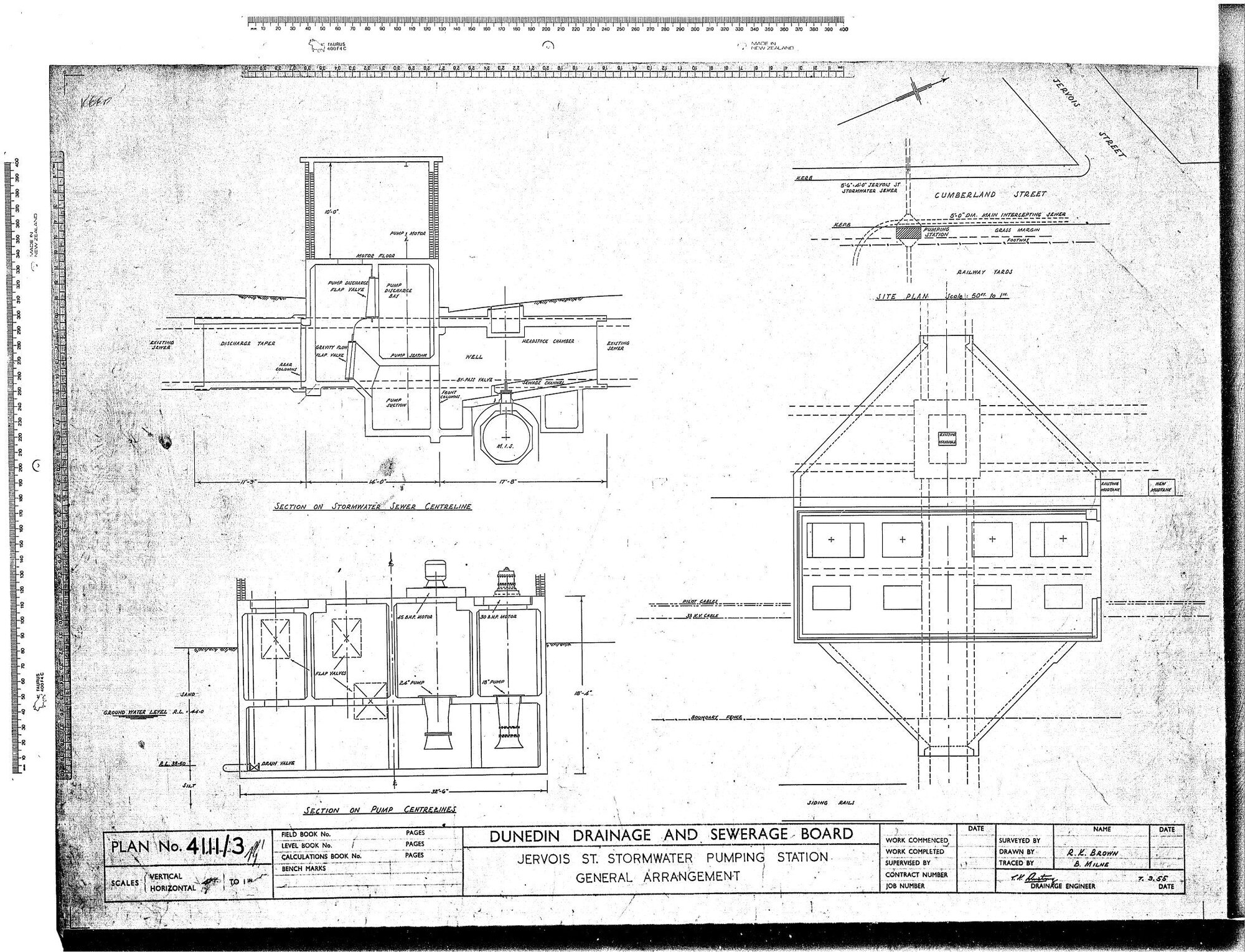 JERVOIS STREET STORMWATER PUMPING STATION GENERAL ARRANGEMENT