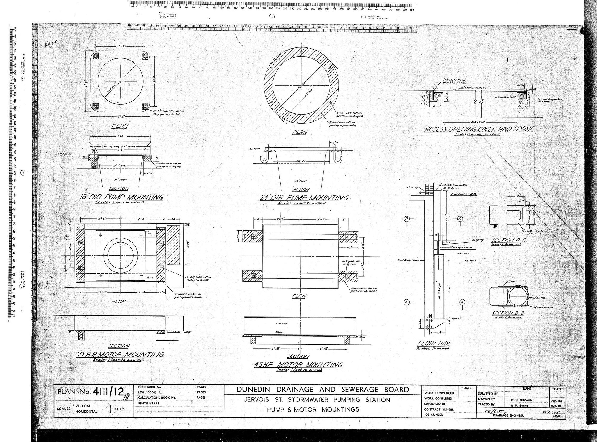 JERVOIS STREET STORMWATER PUMPING STATION PUMP &amp; MOTOR MOUNTINGS