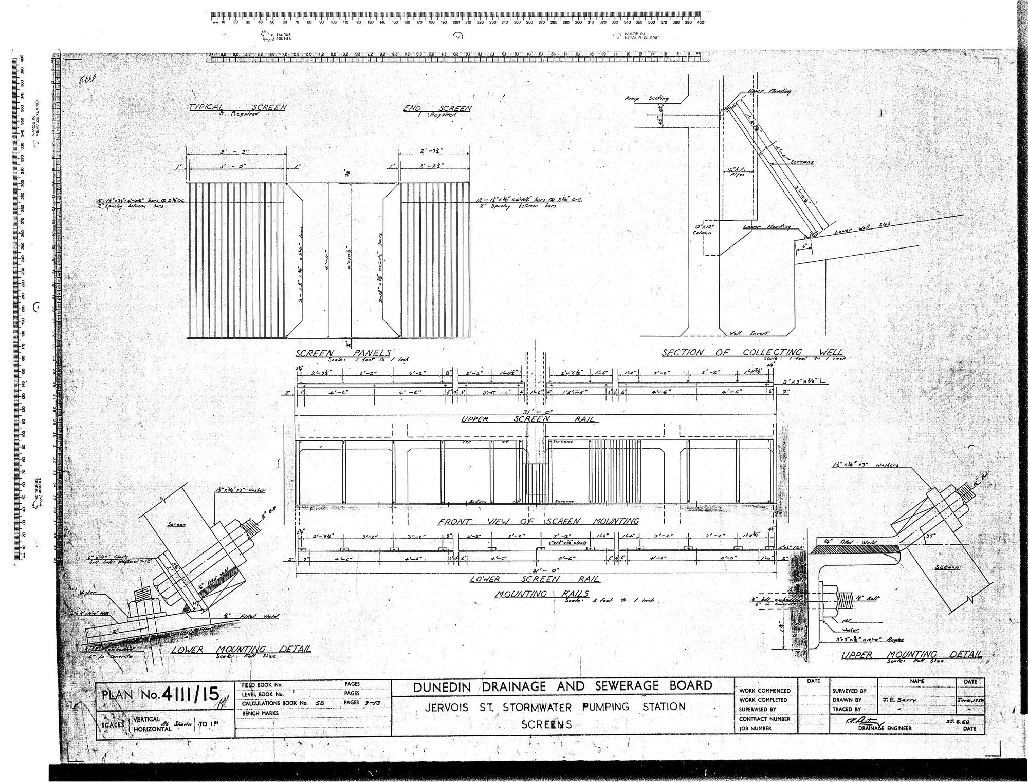 JERVOIS STREET STORMWATER PUMPING STATION SCREENS