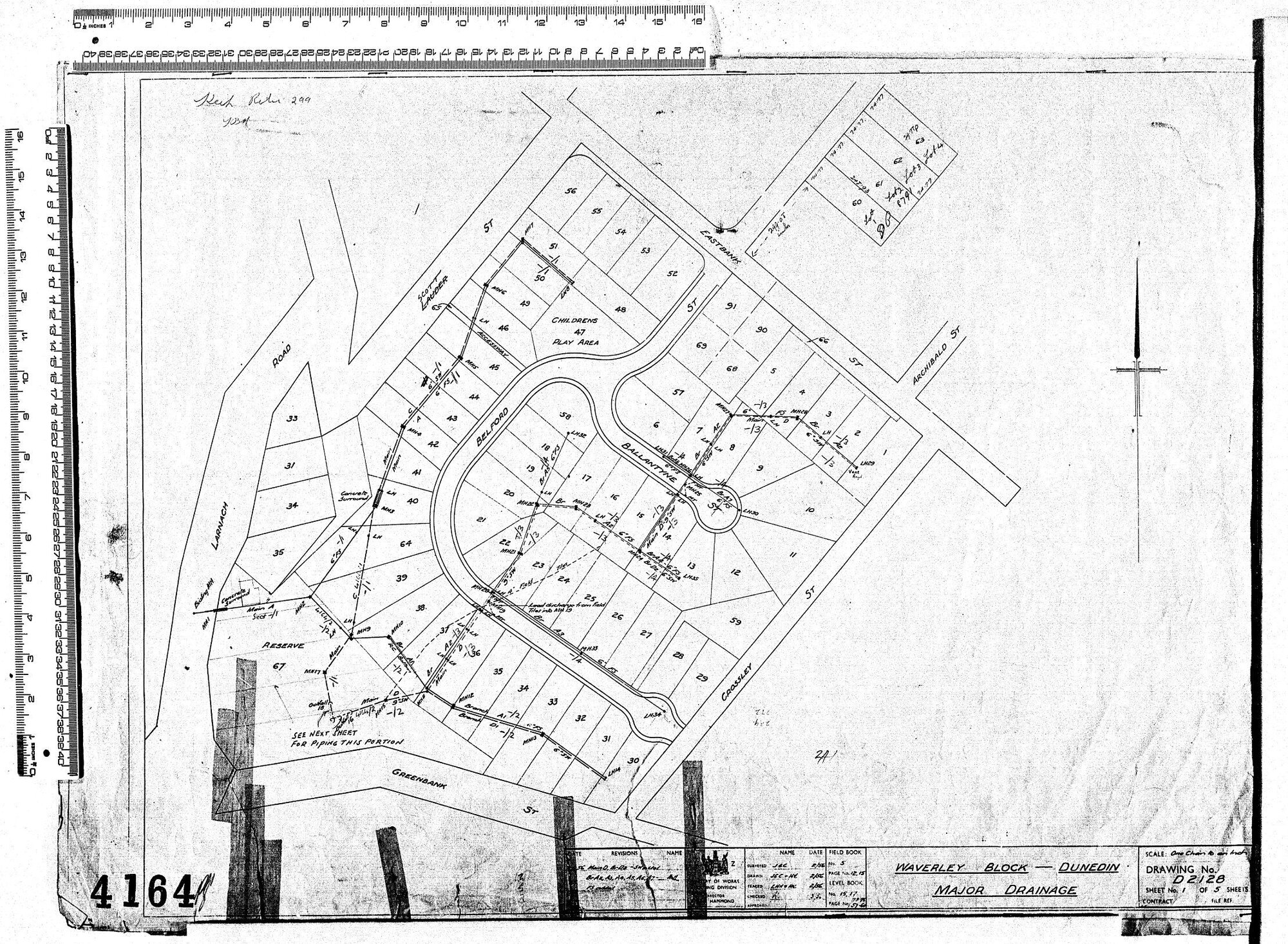 WAVERLEY BLOCK - DUNEDIN - MAJOR DRAINAGE