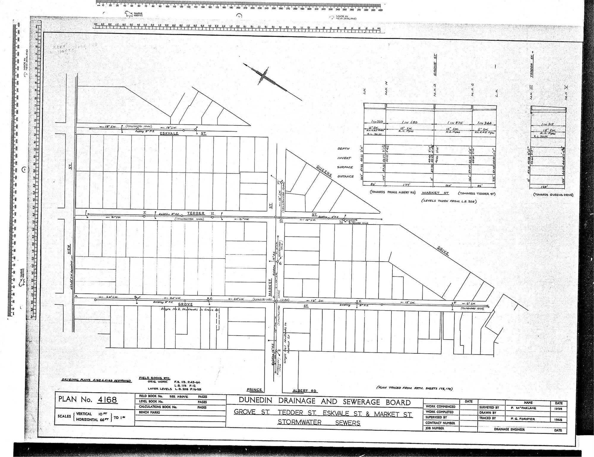 GROVE STREET - TEDDER STREET - ESKVALE STREET &amp; MARKET STREET STORMWATER SEWERS