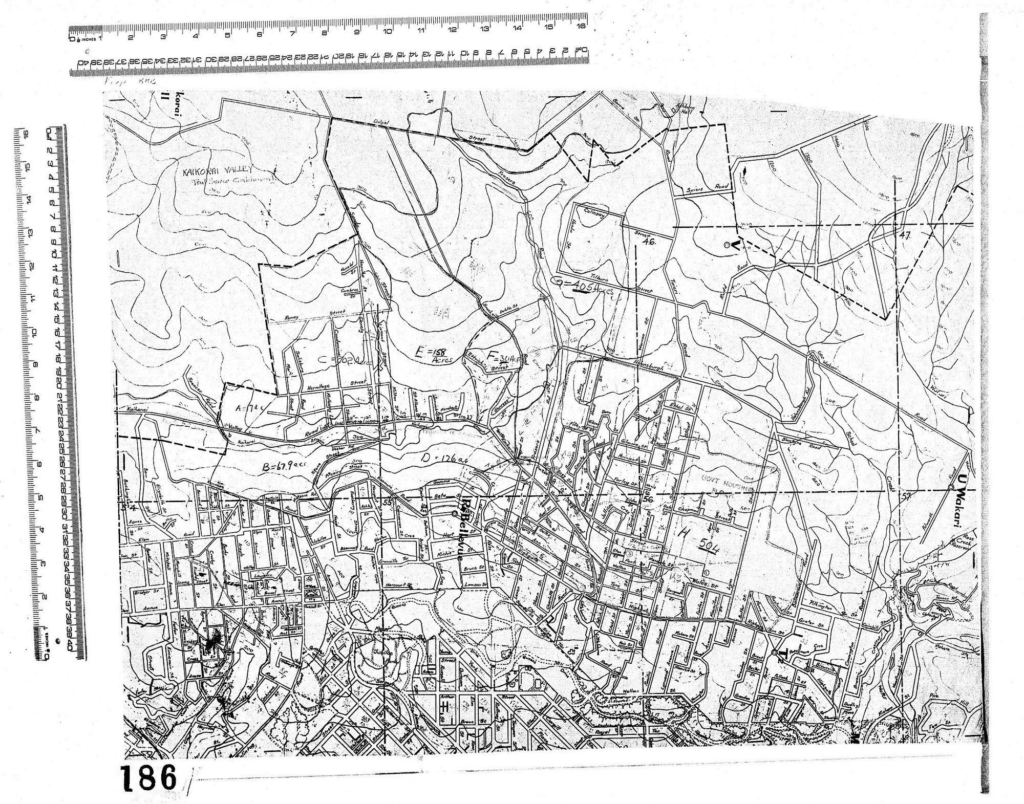 DUNEDIN MAP - HILL SUBURBS