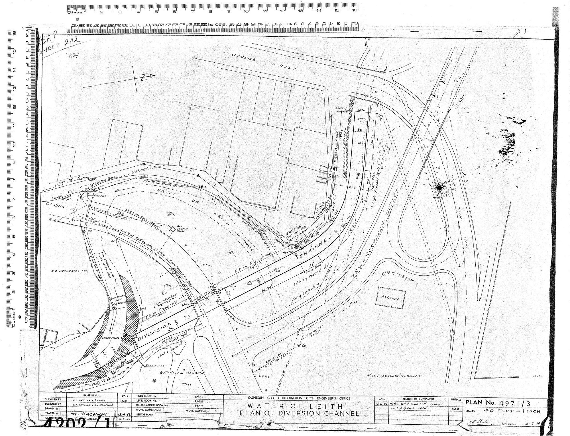 WATER OF LEITH PLAN  ODIVERSION CHANNEL