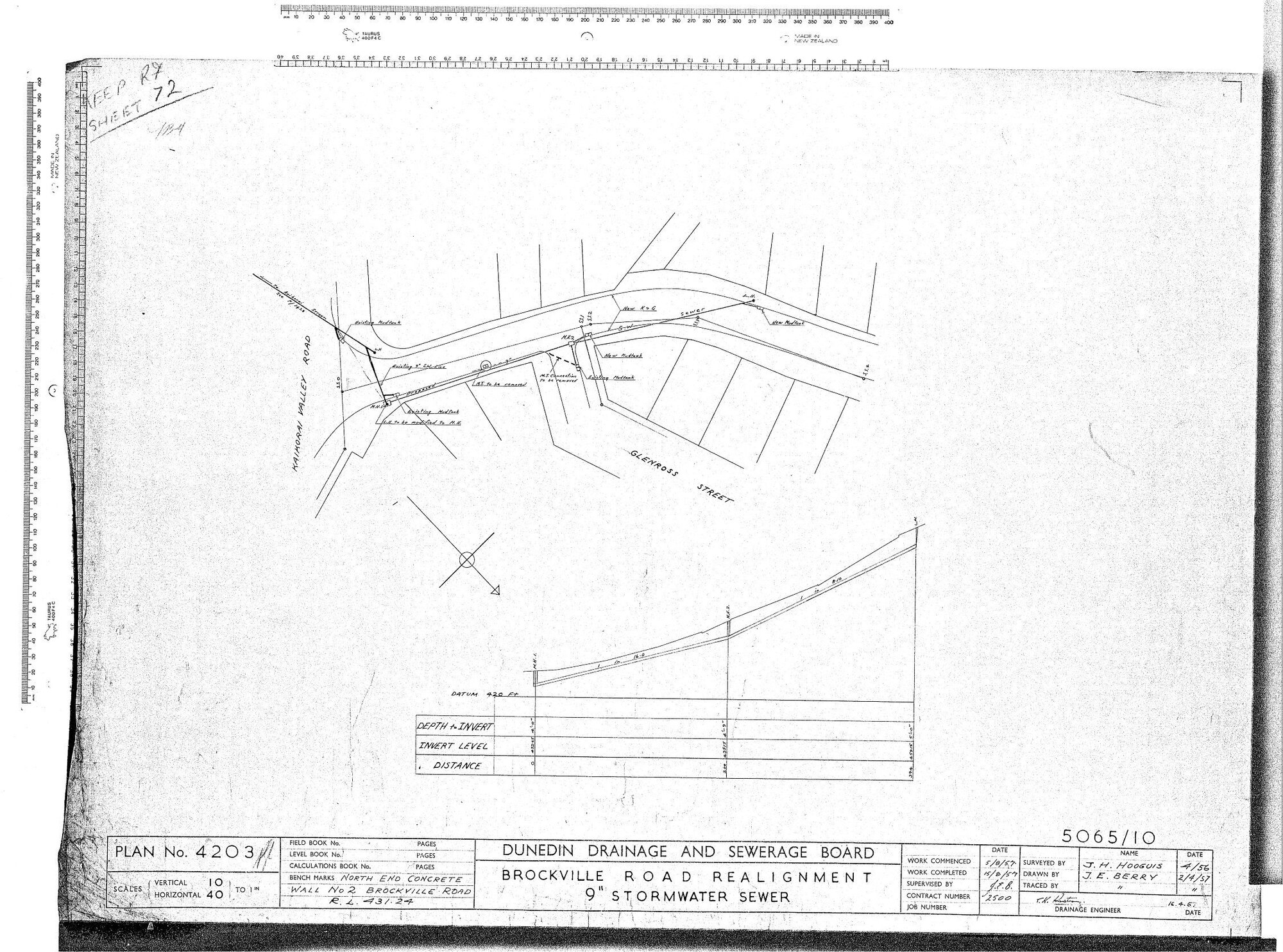 BROCKVILLE ROAD REALIGNMENT 9" STORMWATER SEWER
