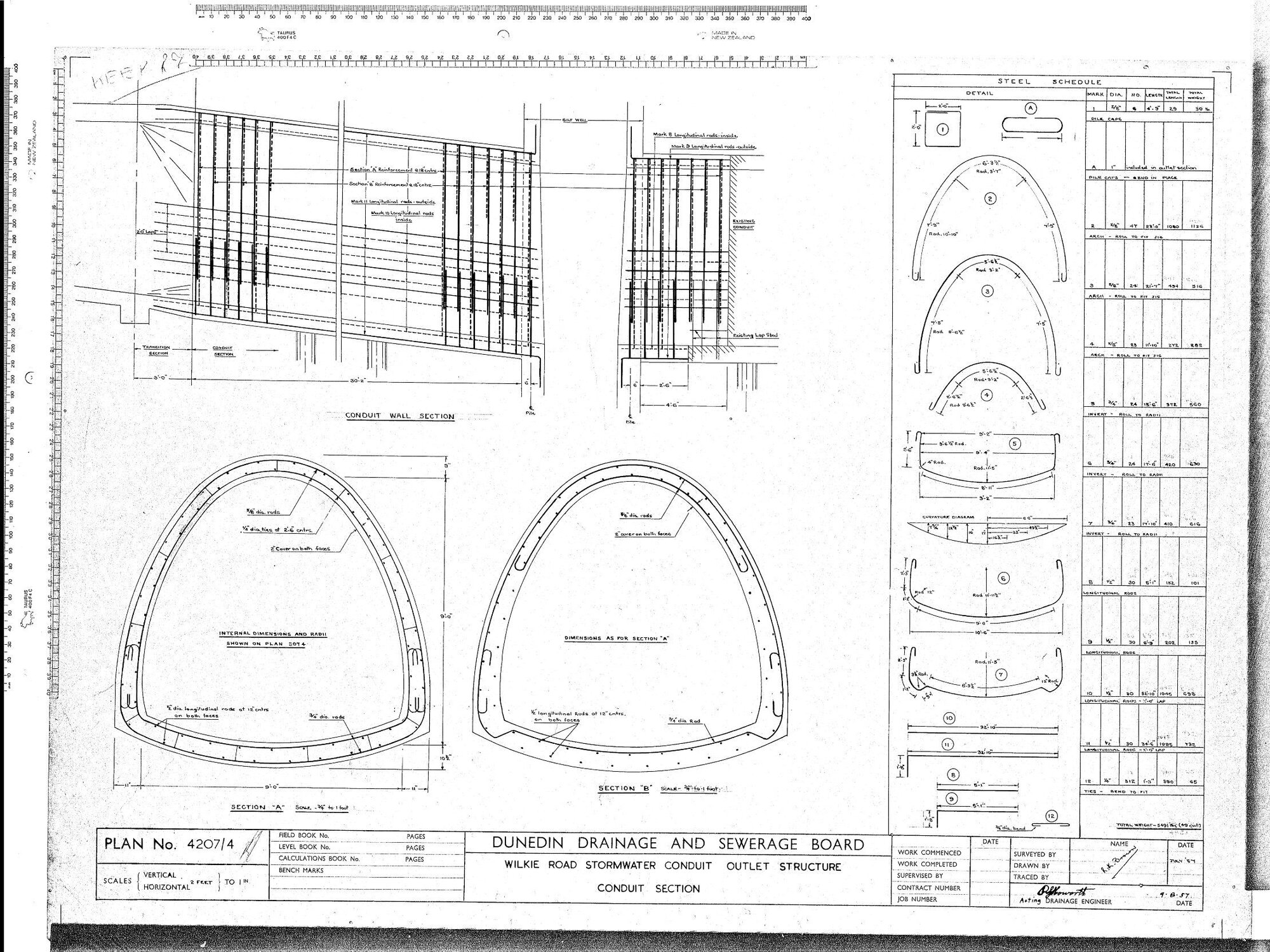 WILKIE ROAD STORMWATER CONDUIT OUTLET STRUCTURE CONDUIT SECTION