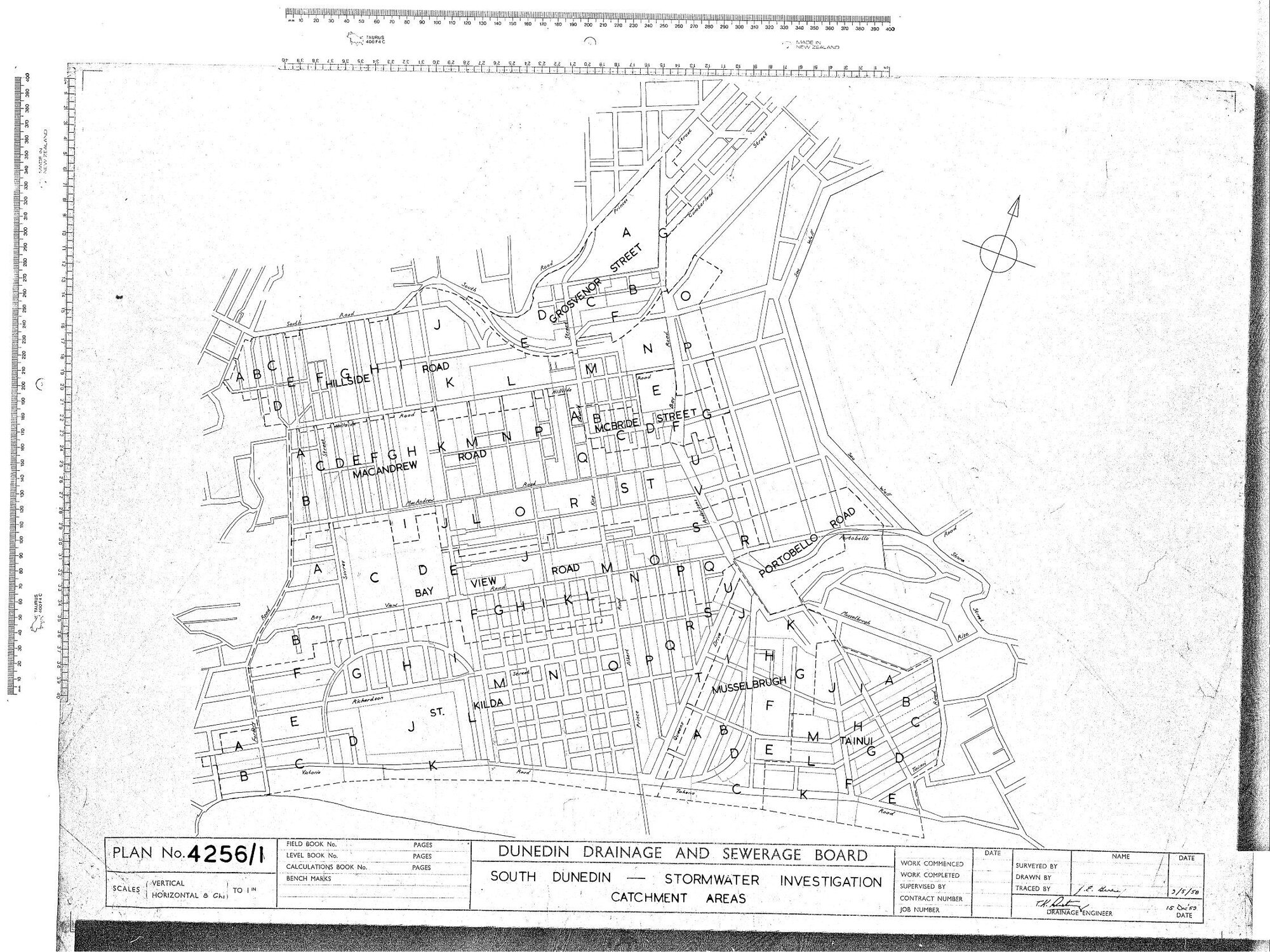 SOUTH DUNEDIN - STORMWATER INVESTIGATION CATCHMENT AREAS