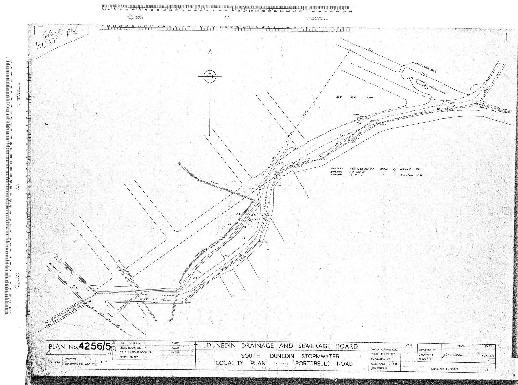 SOUTH DUNEDIN - STORMWATER LOCALITY PLAN - PORTOBELLO ROAD